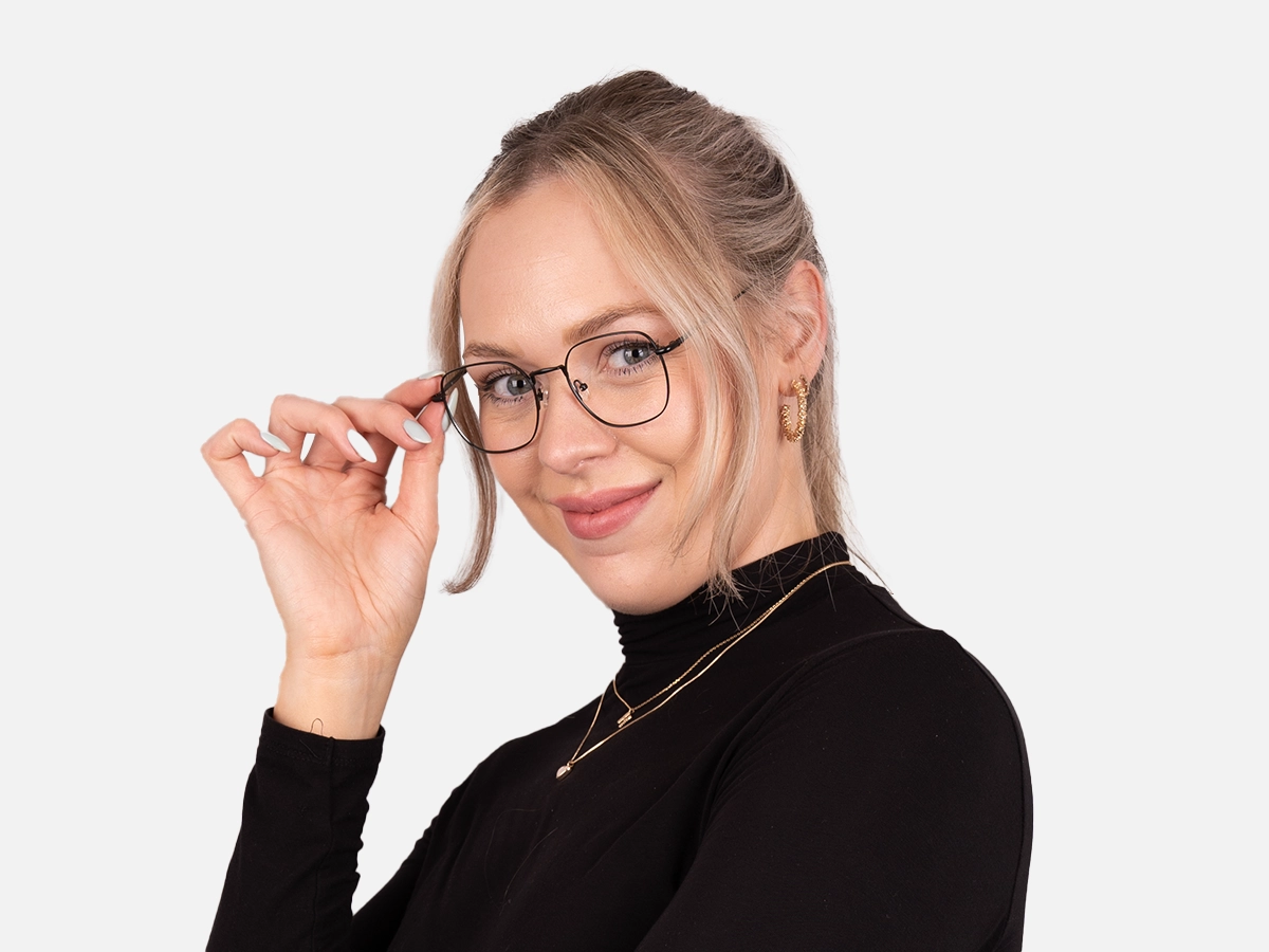 Square Metal Glasses-55
