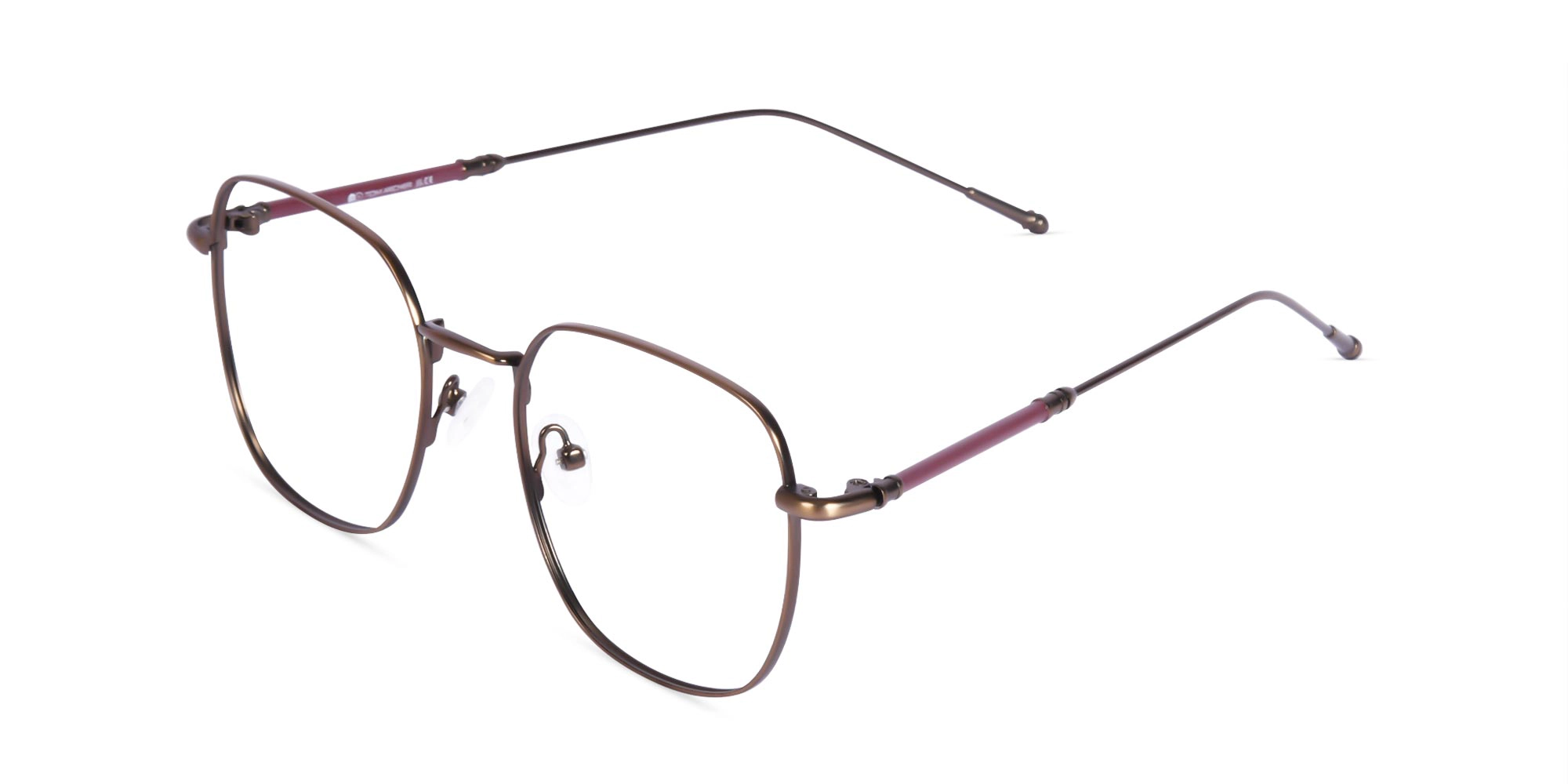 Square Gold Frame Glasses-3 Square Gold Frame Glasses-3