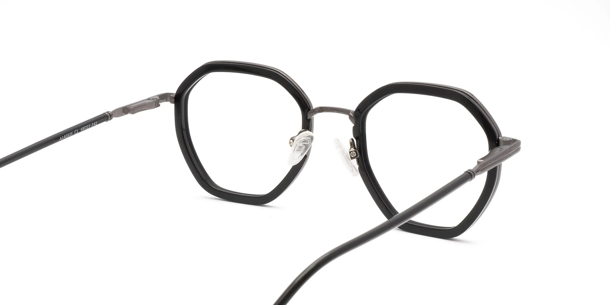 Black Hexagon Glasses-2