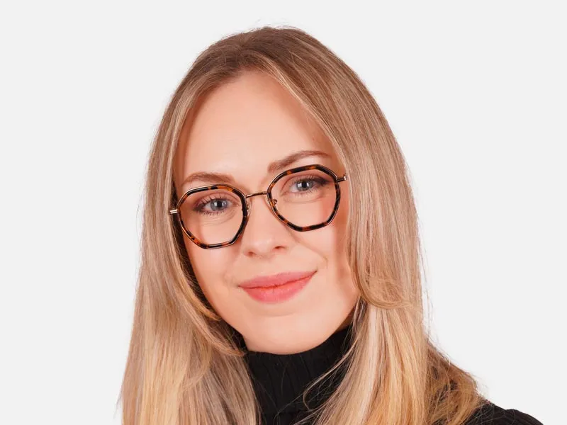 Hexagon Shape Glasses Frames-2