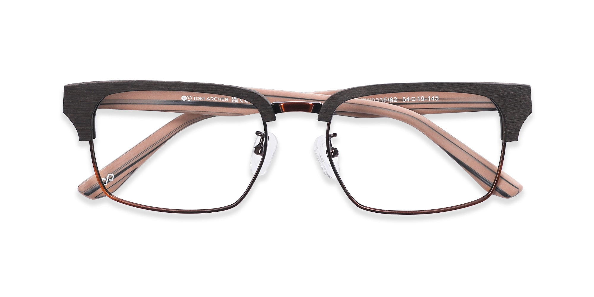 Copper Brown Wooden Metal Glasses6