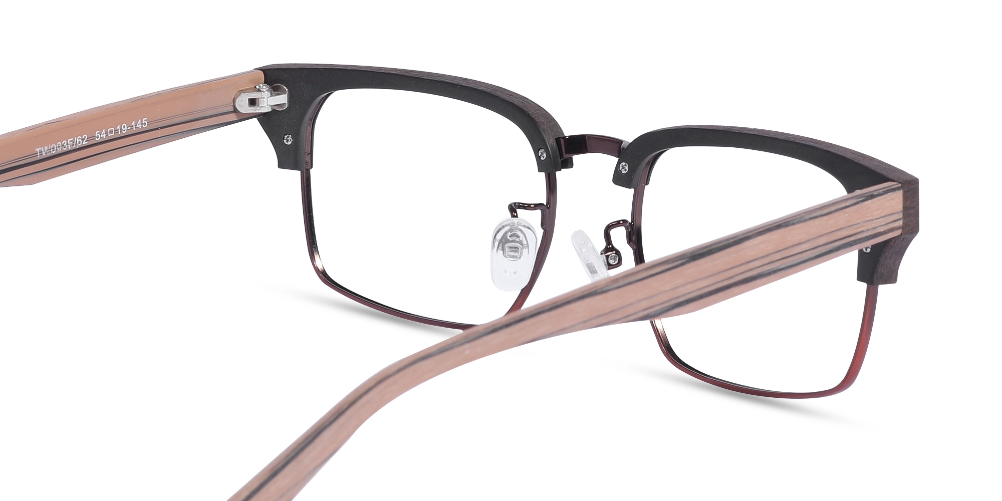 Copper Brown Wooden Metal Glasses5