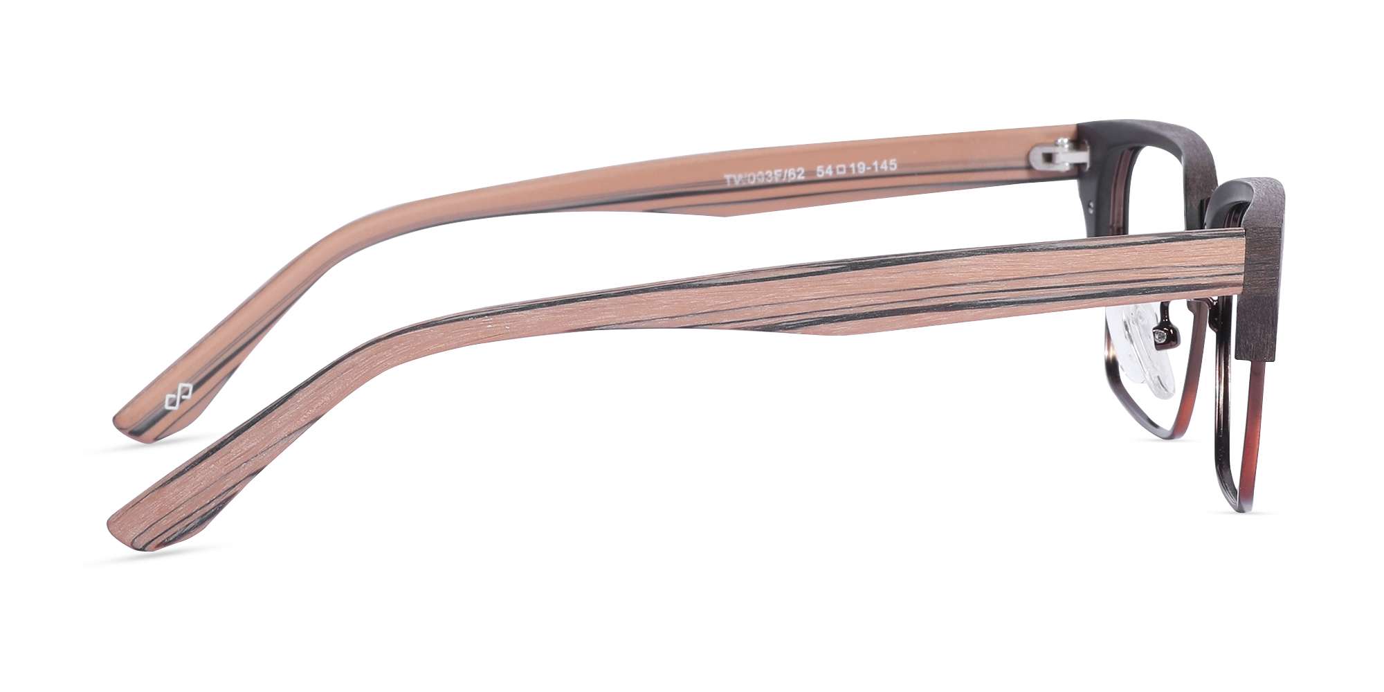 Copper Brown Wooden Metal Glasses4