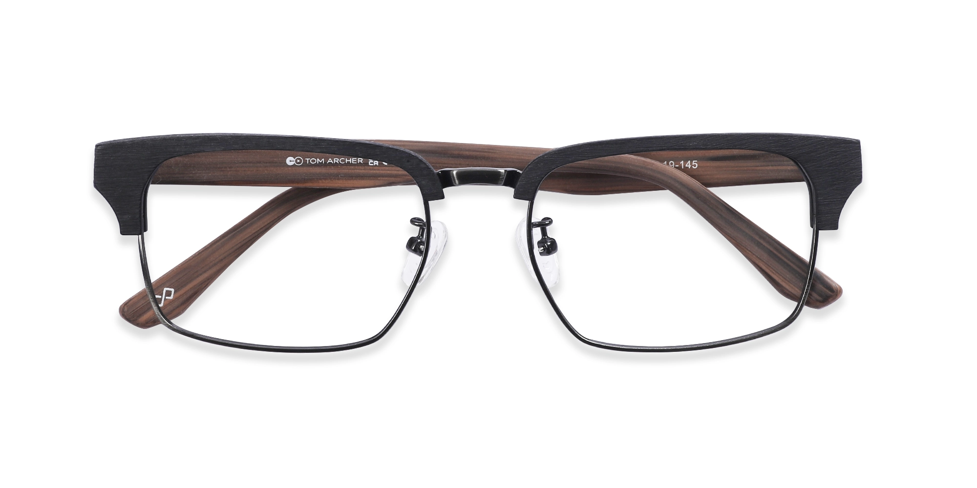 Full Rim Wooden Metal Glasses6