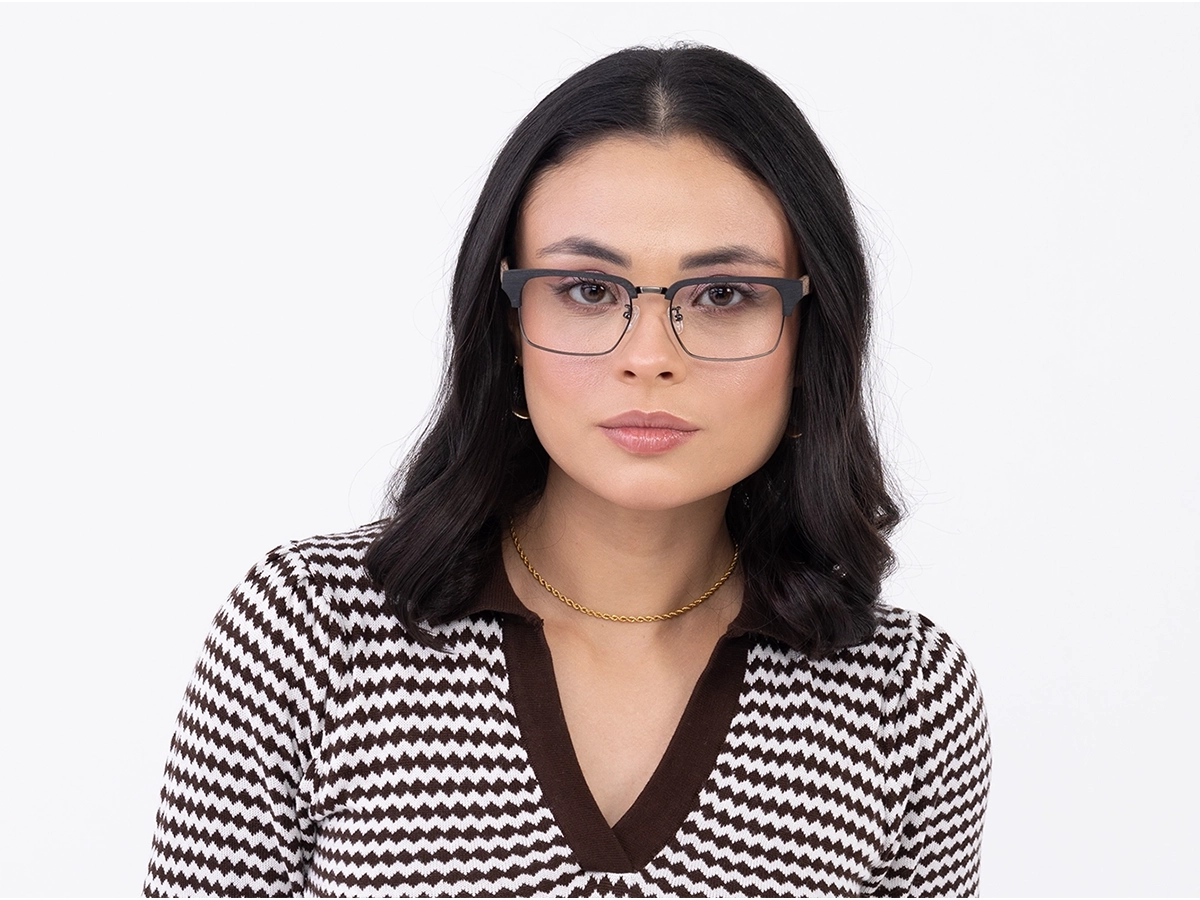 Full Rim Wooden Metal Glasses51