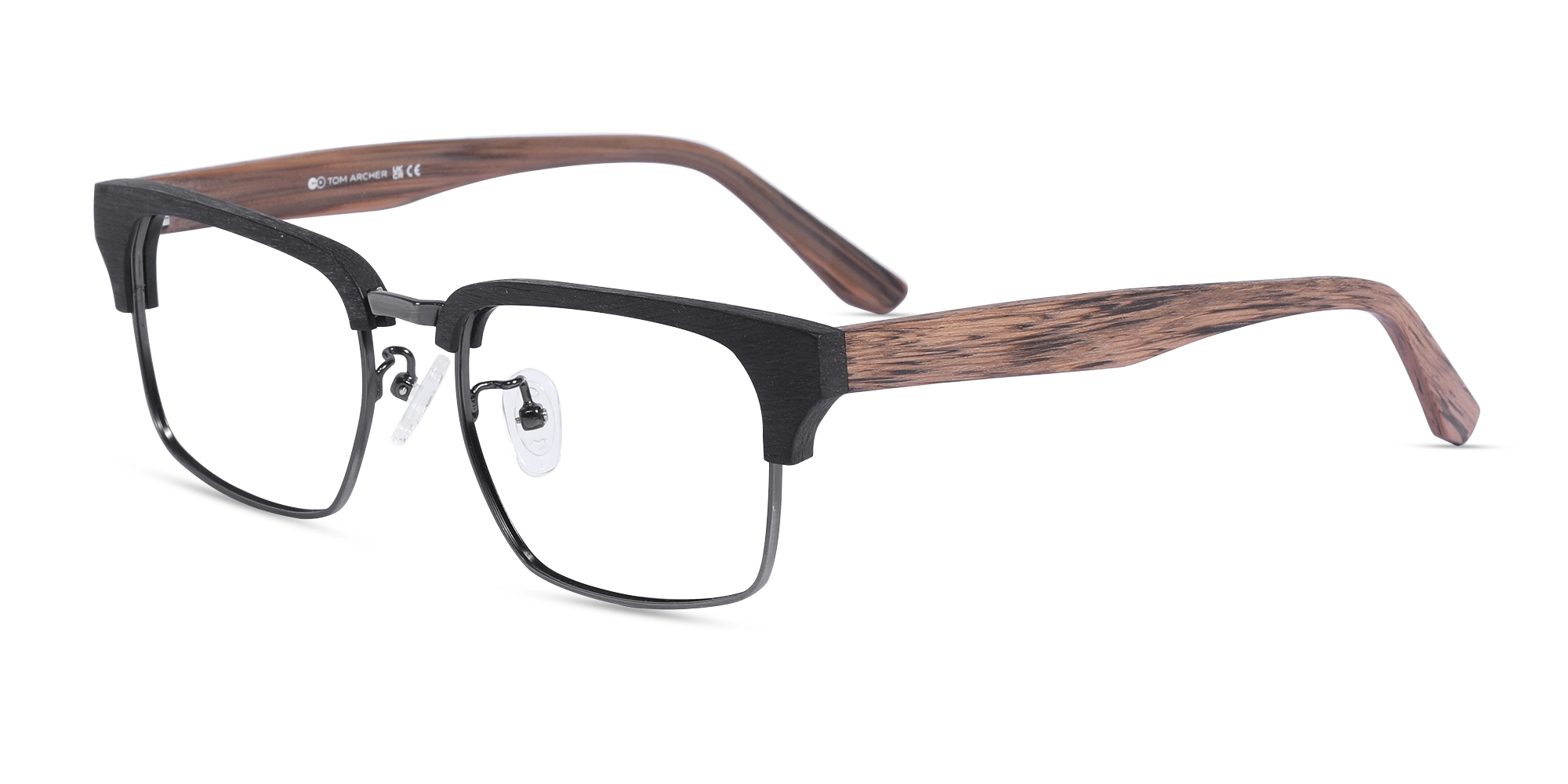 Full Rim Wooden Metal Glasses3 Full Rim Wooden Metal Glasses3