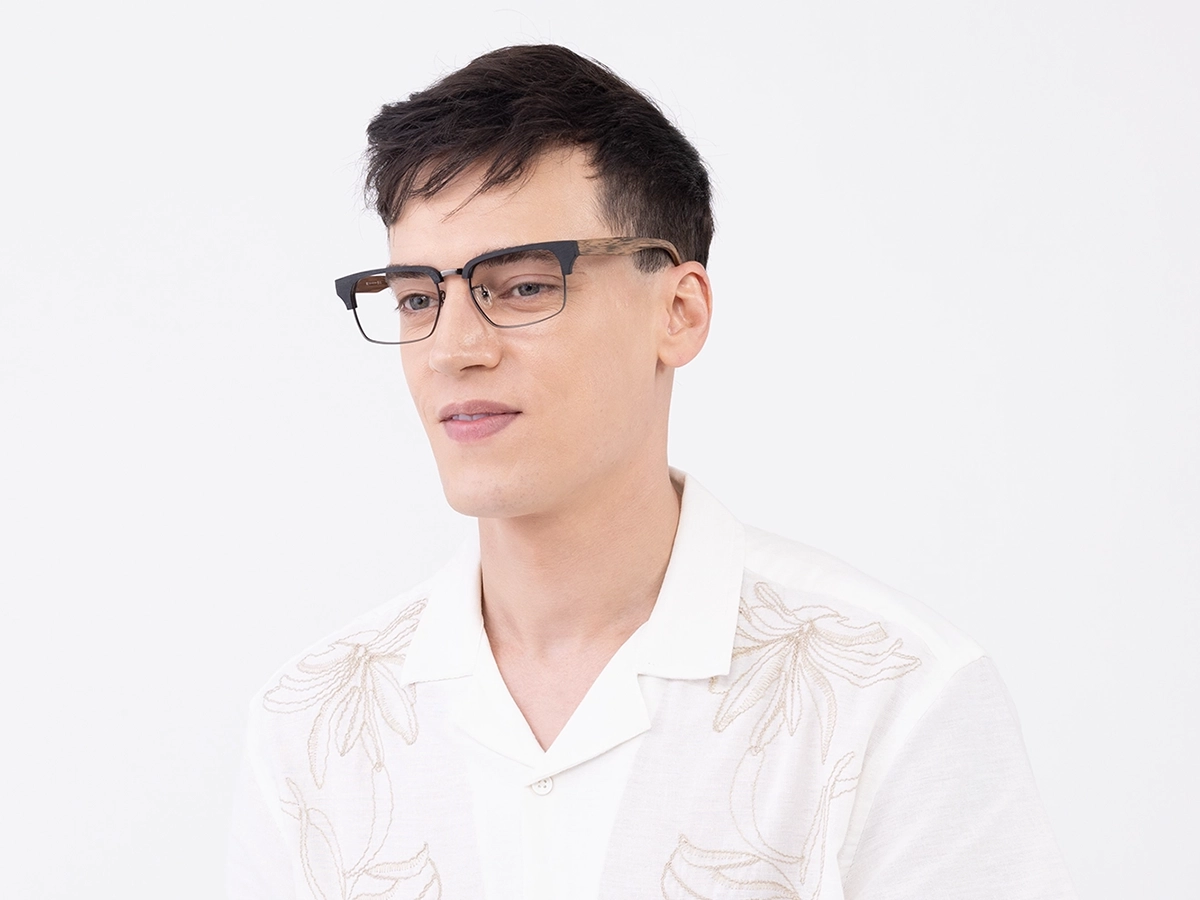 Full Rim Wooden Metal Glasses43