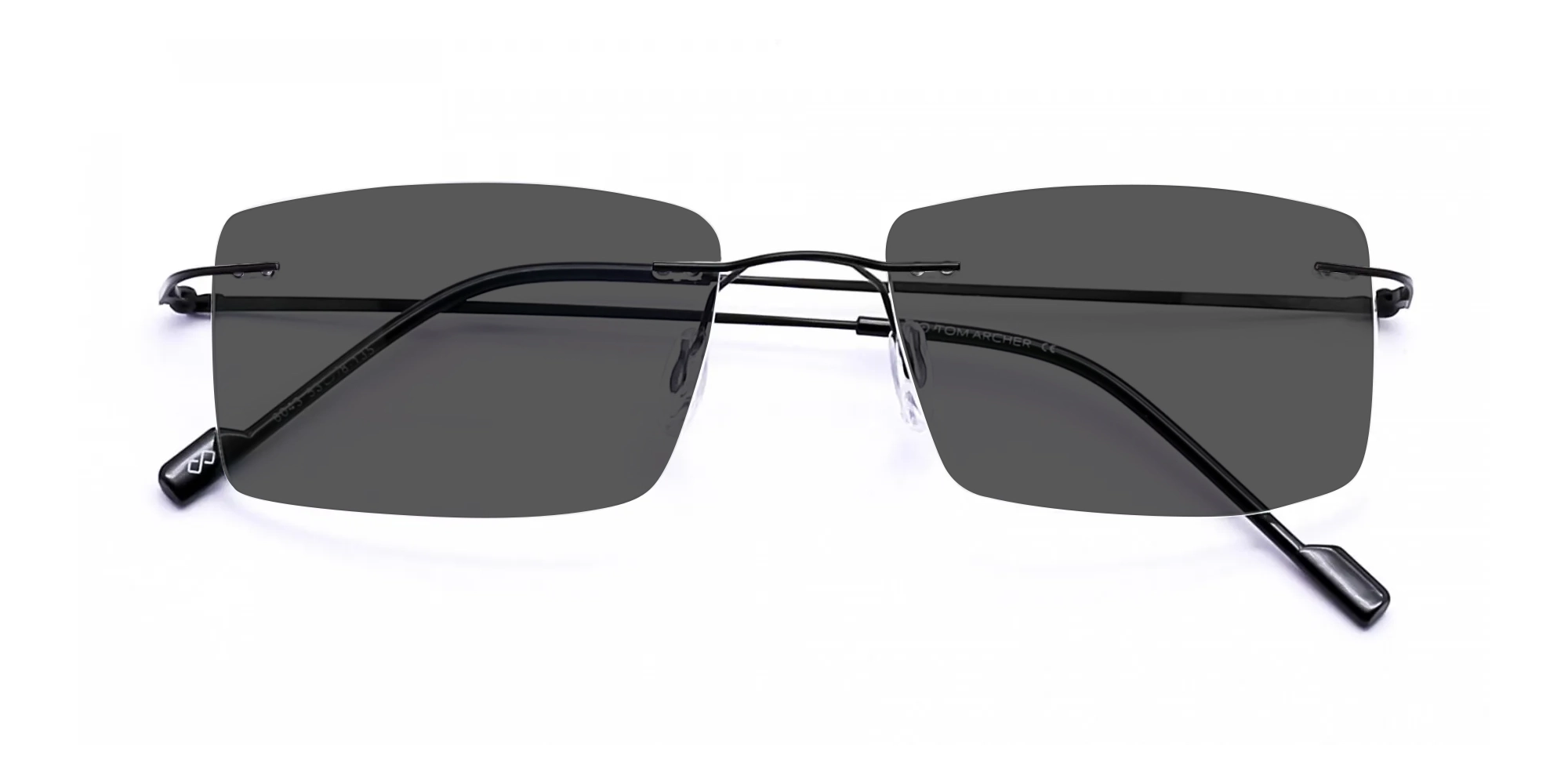 Rectangle Frameless Sunglasses-4