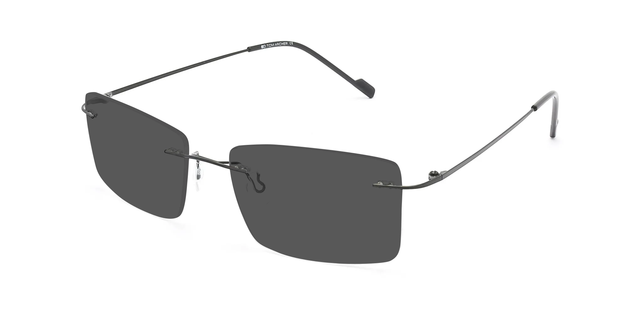 Rectangle Frameless Sunglasses-3