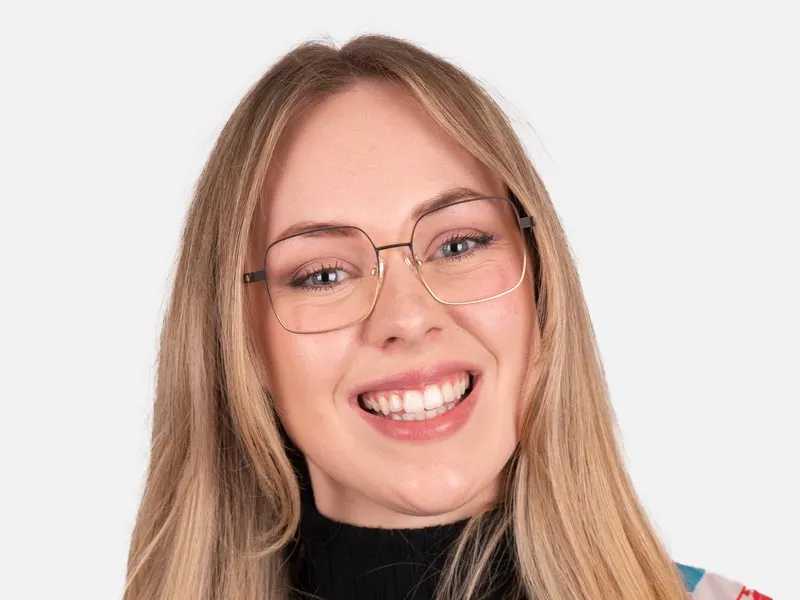 Designer Gold Frame Glasses-2