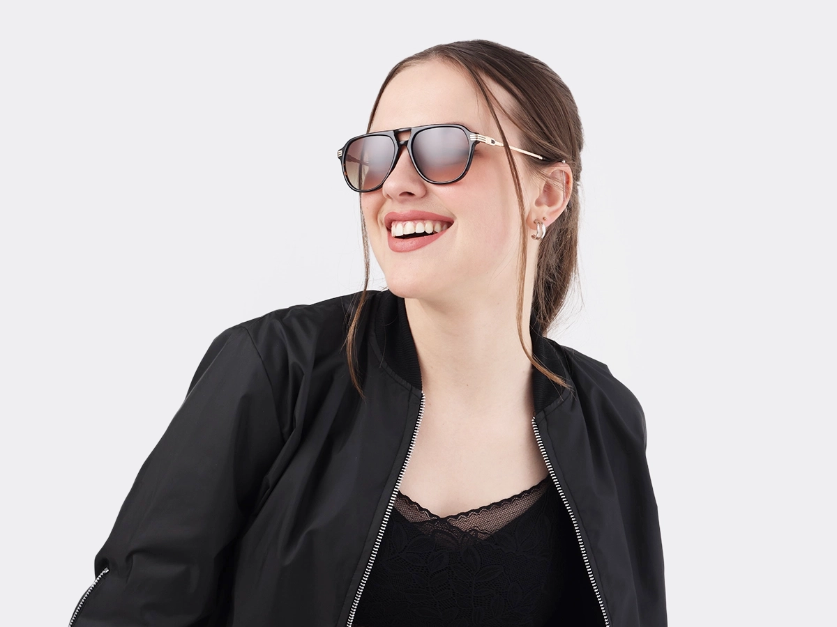 Havana Tortoise Double Bridge Pilot Sunglasses 52