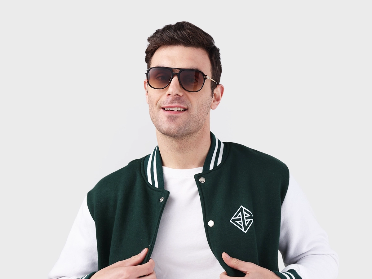 Havana Tortoise Double Bridge Pilot Sunglasses 41