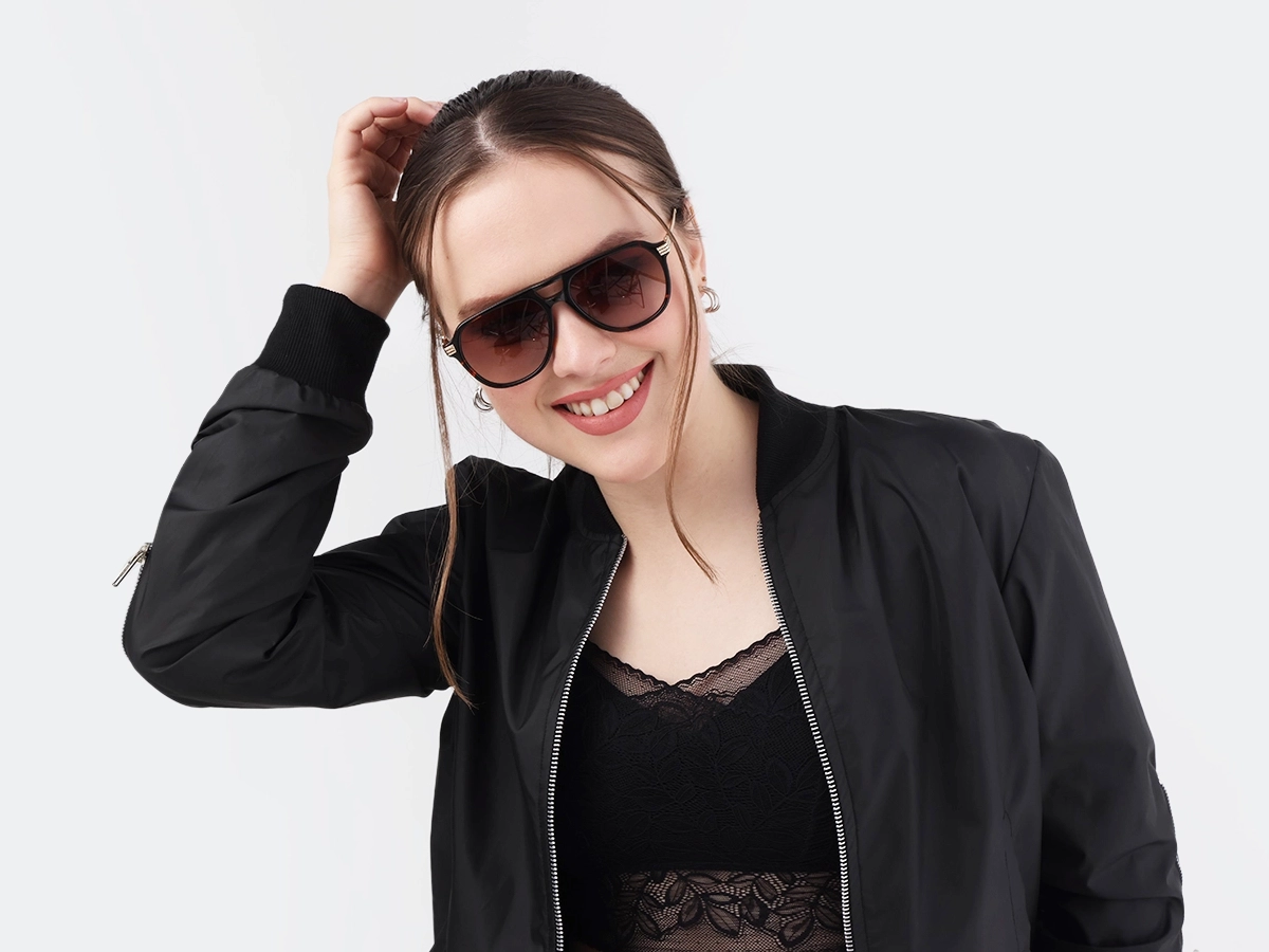 Havana Tortoise Double Bridge Pilot Sunglasses 53