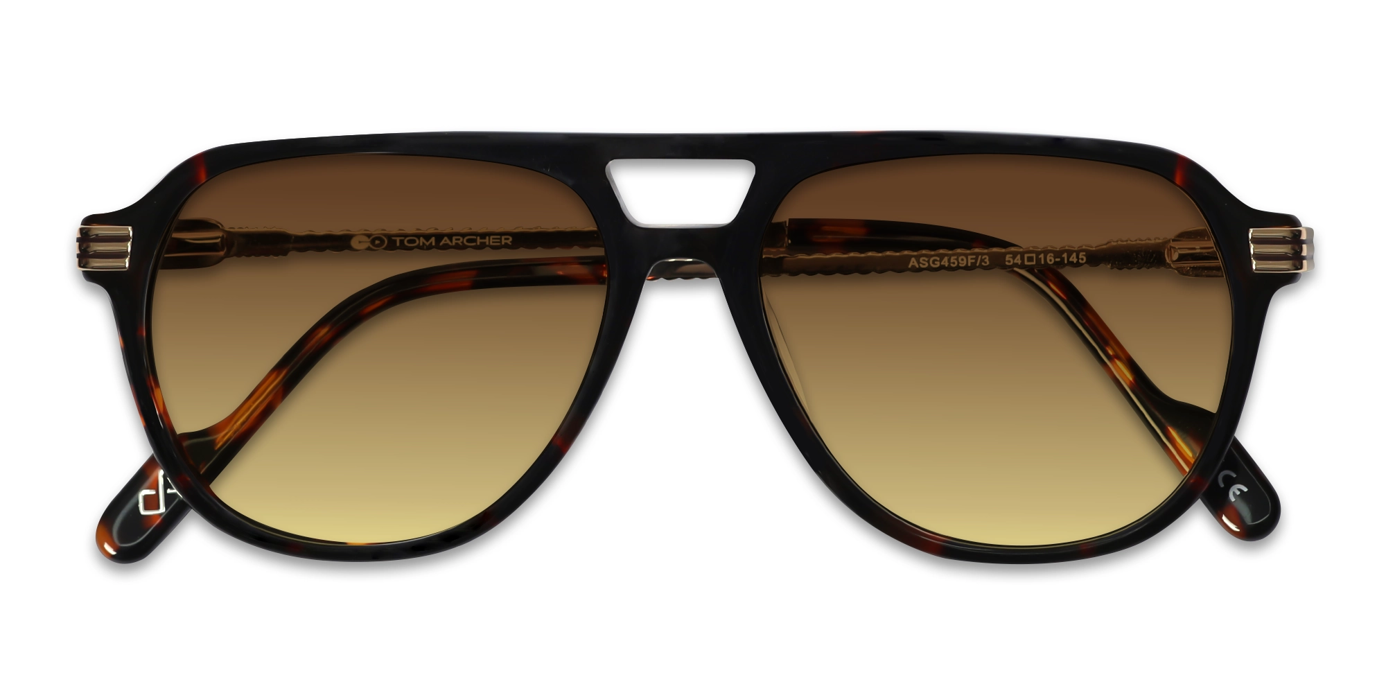 Havana Tortoise Double Bridge Pilot Sunglasses 6