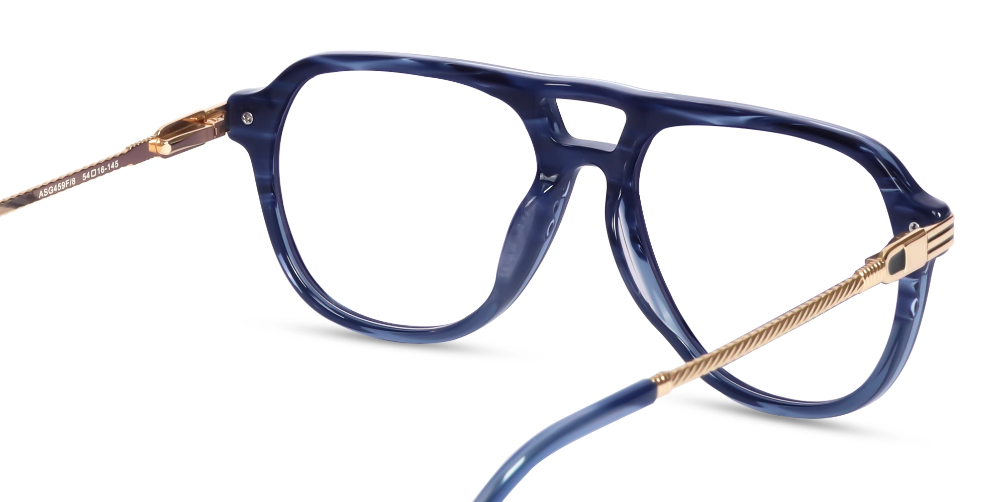 Crystal Blue Ombre Pilot Glasses