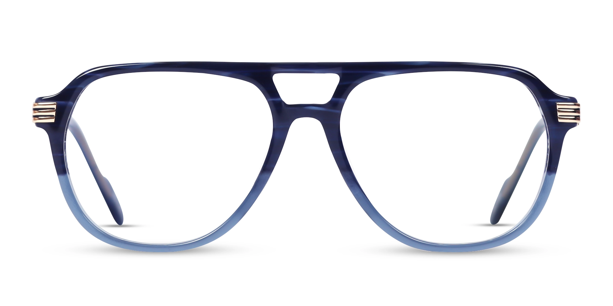 Crystal Blue Ombre Pilot Glasses Crystal Blue Ombre Pilot Glasses