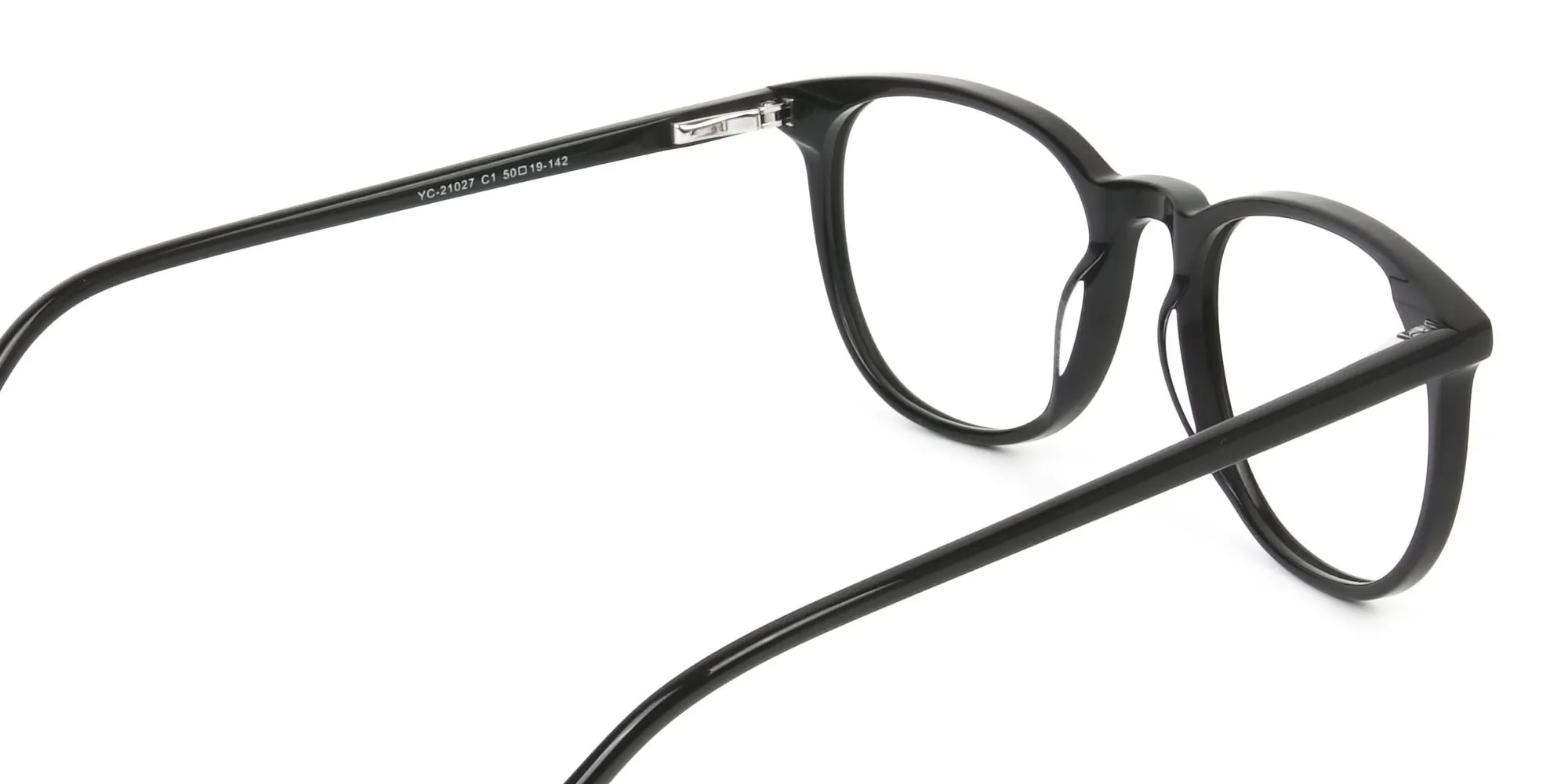 Round Black Eyeglasses in Full-Rim - 2