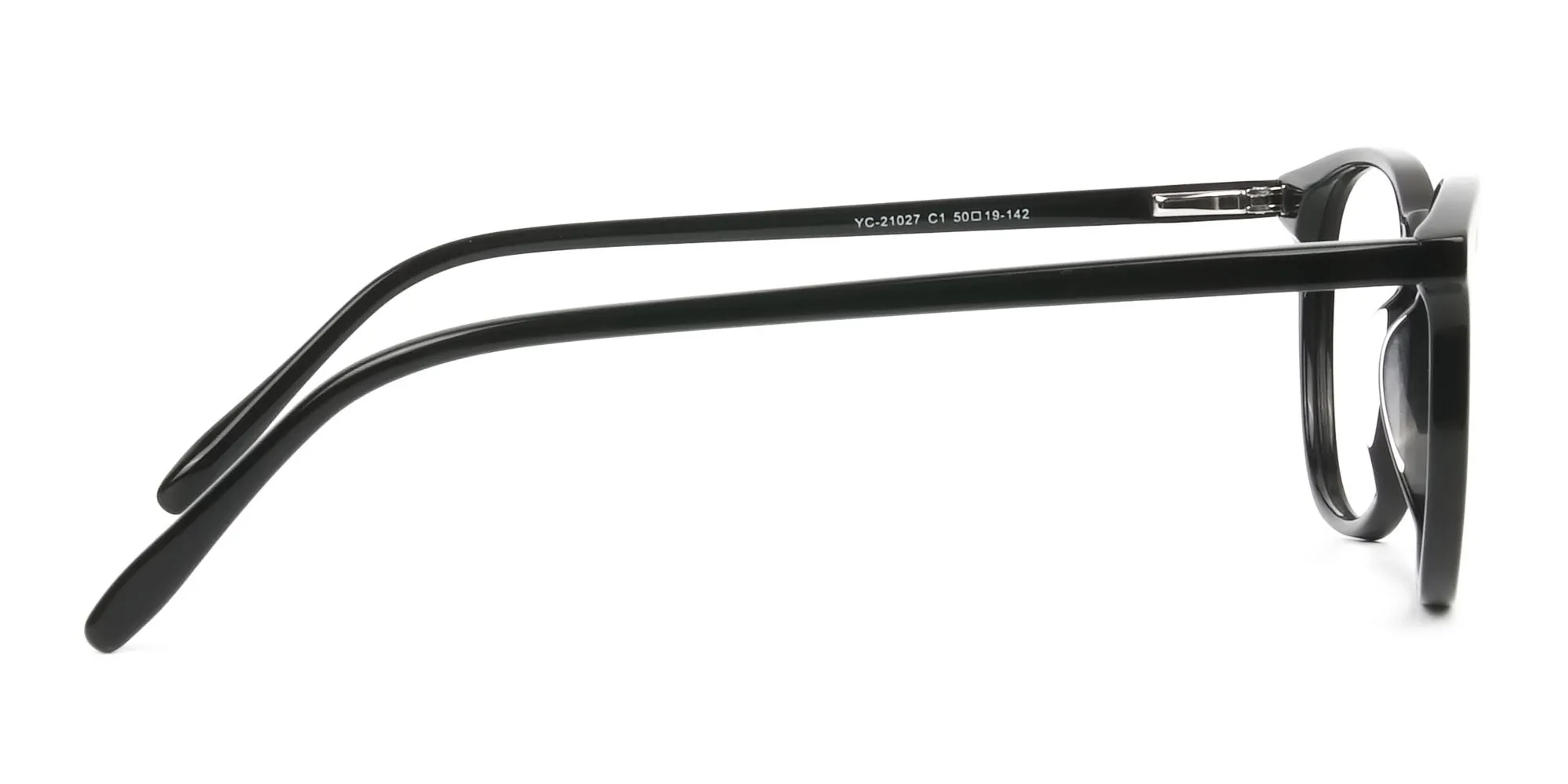 Round Black Eyeglasses in Full-Rim - 2