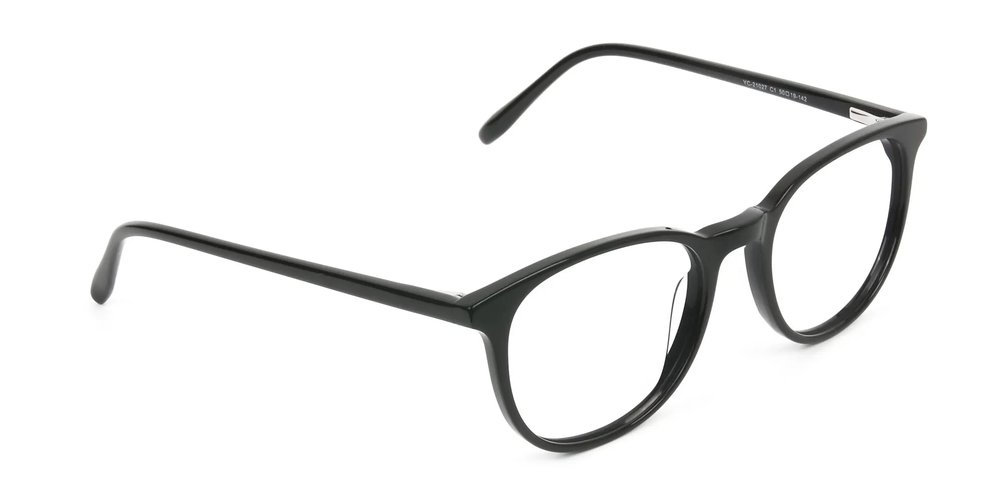 Round Black Eyeglasses in Full-Rim - 2