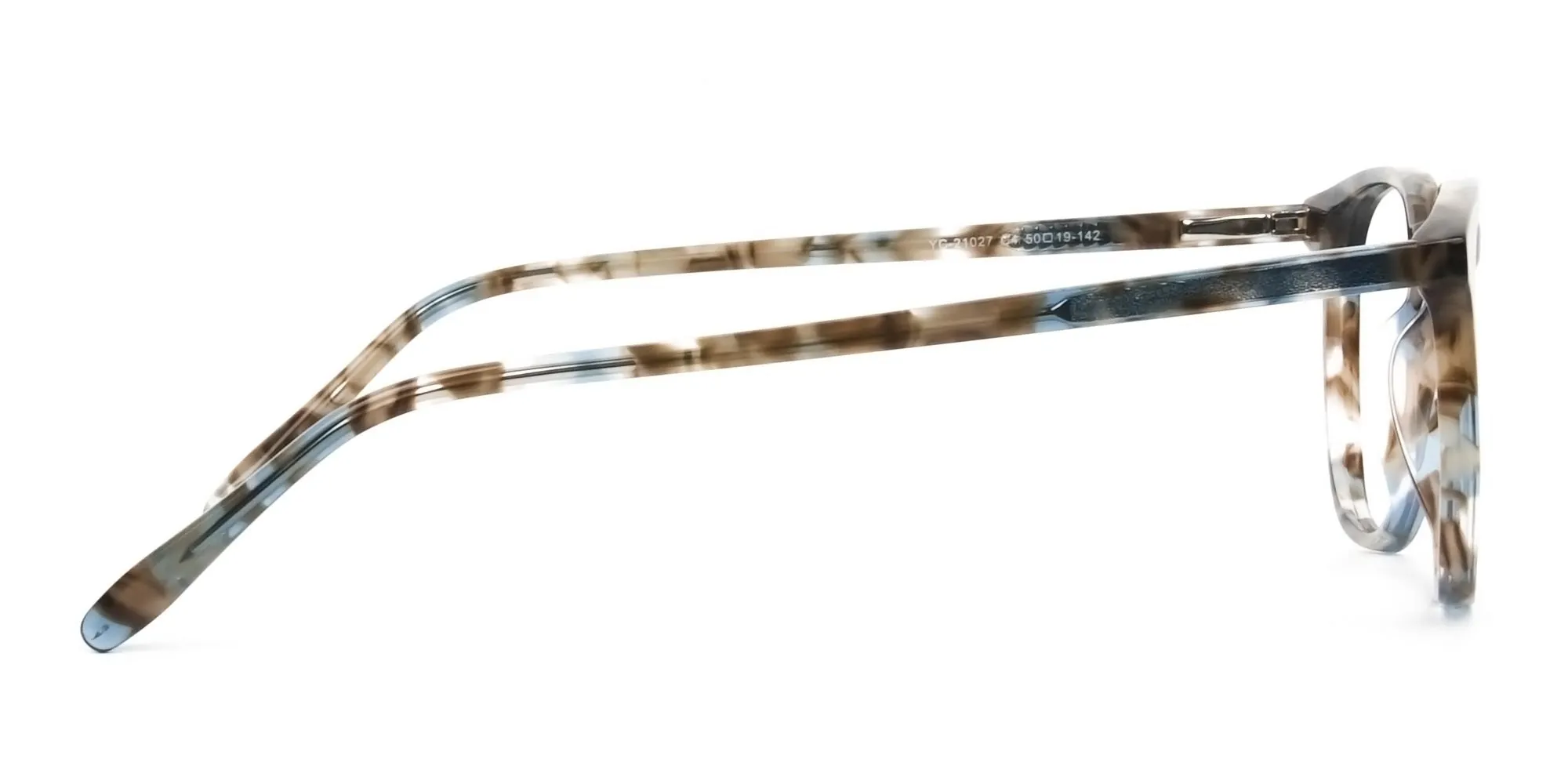 Tortoiseshell Brown and Blue Frame Glasses - 2