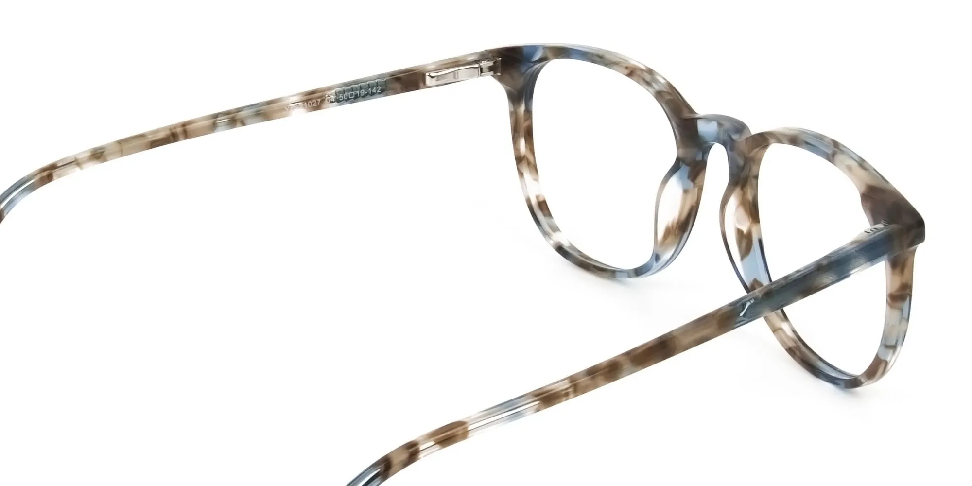 Tortoiseshell Brown and Blue Frame Glasses - 2