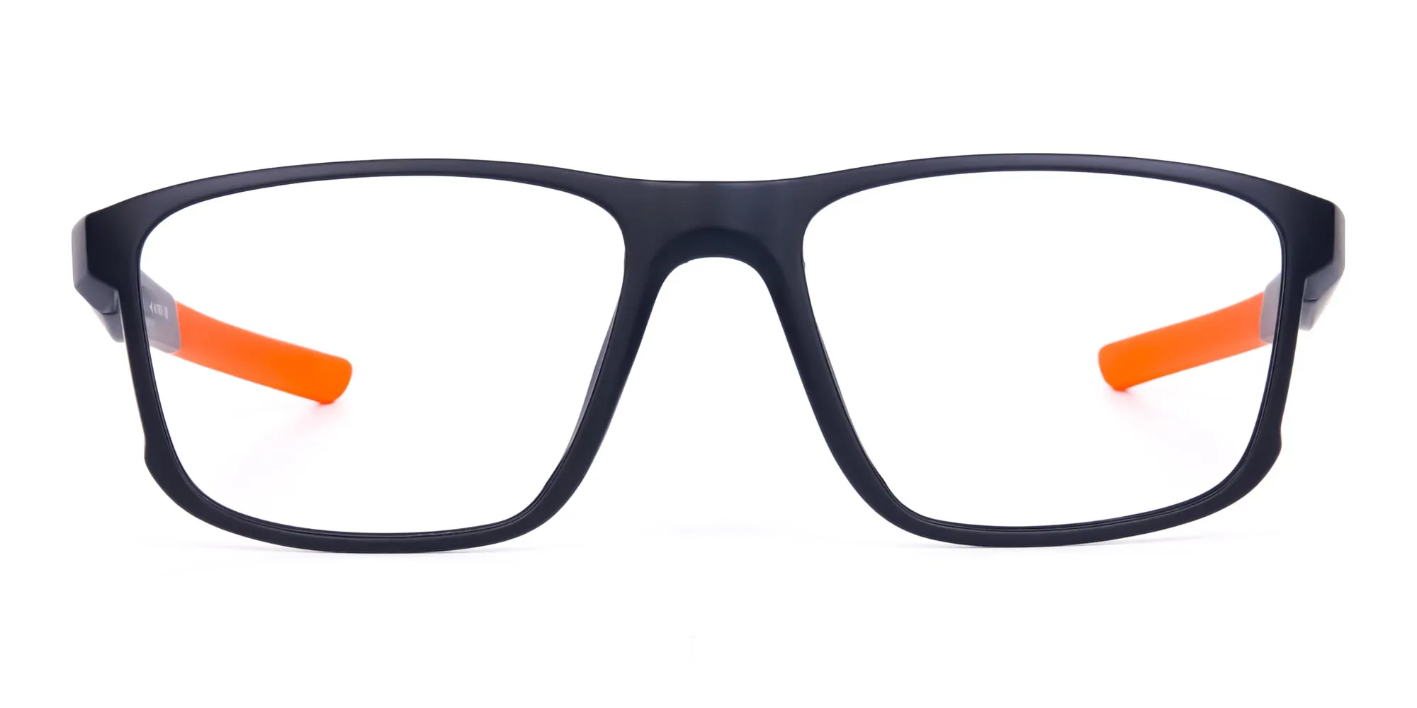 Black and Orange Clear Cycling Glasses-2