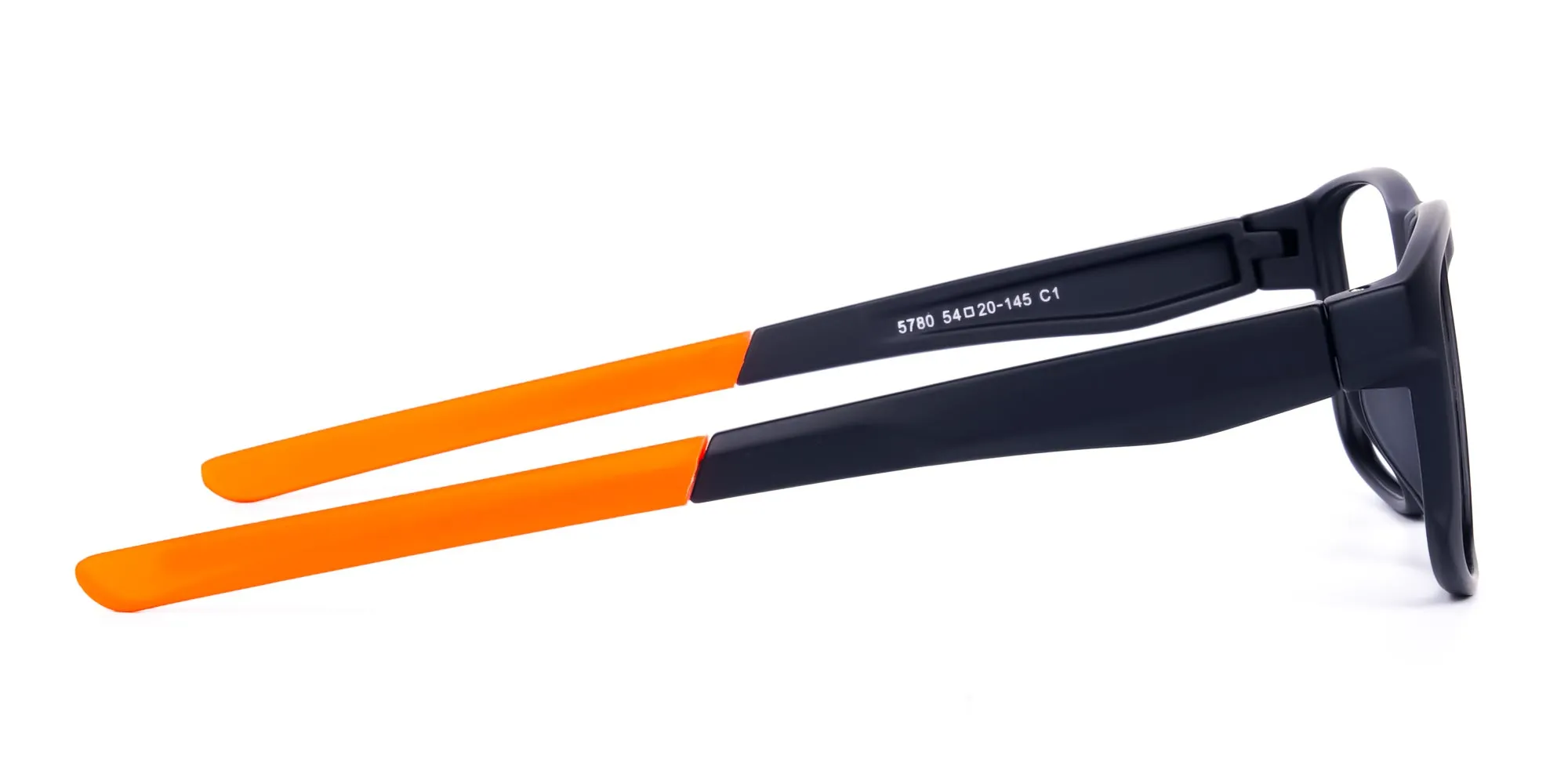 Black and Orange Clear Cycling Glasses-2