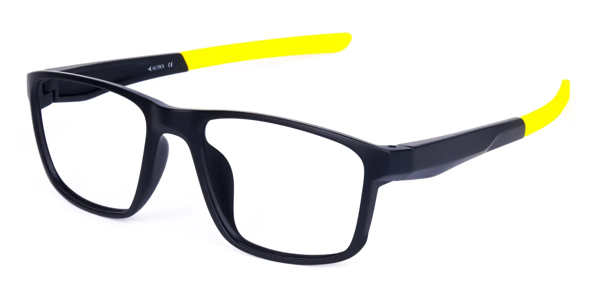 Black and Yellow Frame Cycling Goggles-2