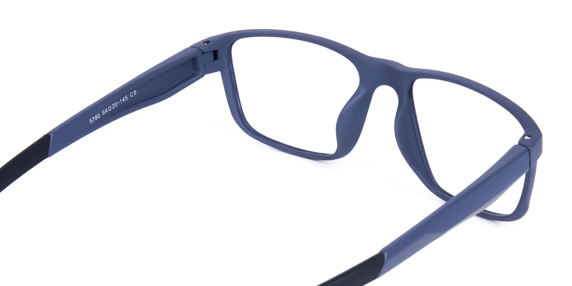 Matte Blue Rectangular Glasses For Golf - 2