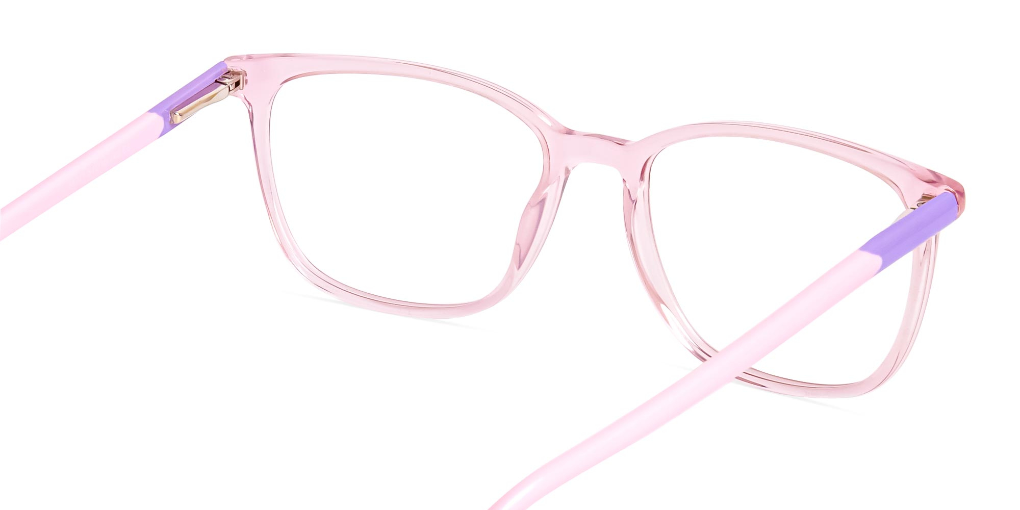 Crystal-Clear-or-Transparent-Blossom-and-Hot-Pink-square-Rectangular-Glasses-Frames-1