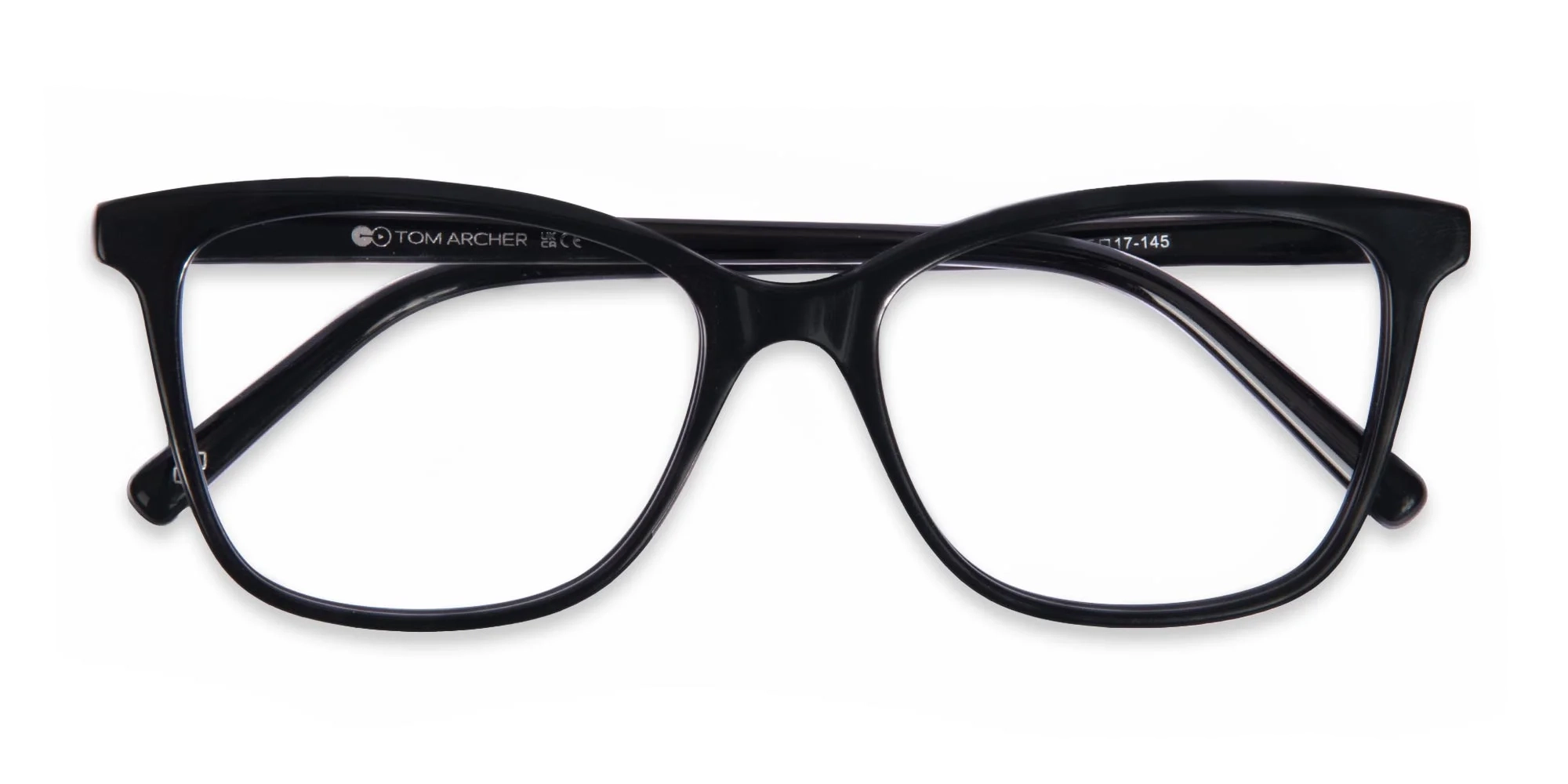 Black And Silver Cat Eye Glasses-6