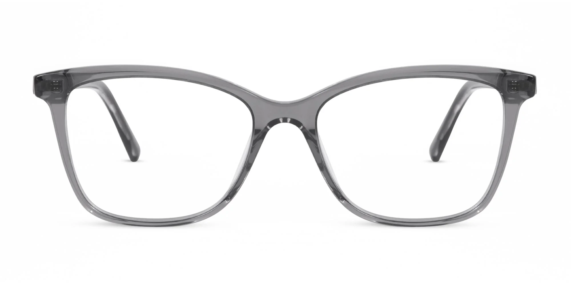 Crystal Charcoal Grey Cat Eye Eyeglasses-1 Crystal Charcoal Grey Cat Eye Eyeglasses-1