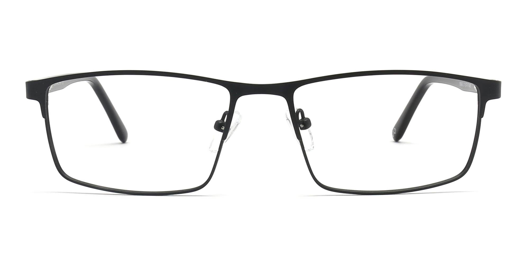 Black Square Frame Glasses-1