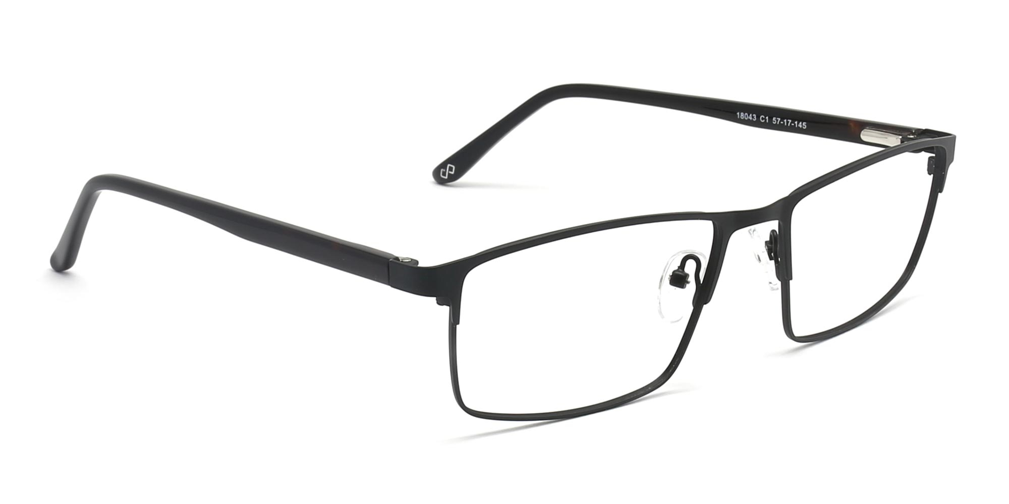 Black Square Frame Glasses-2