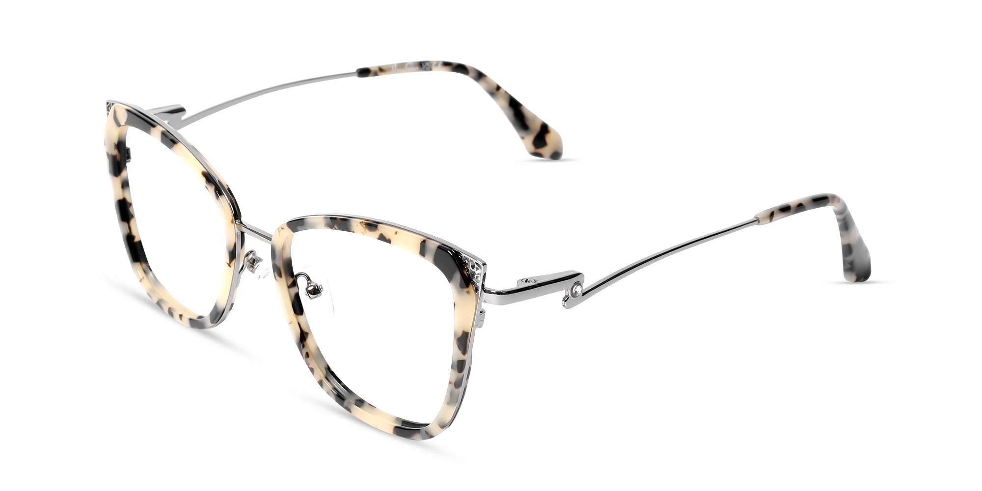 Marzipan Tortoise & Silver Cat-eye Glasses-3 Marzipan Tortoise & Silver Cat-eye Glasses-3