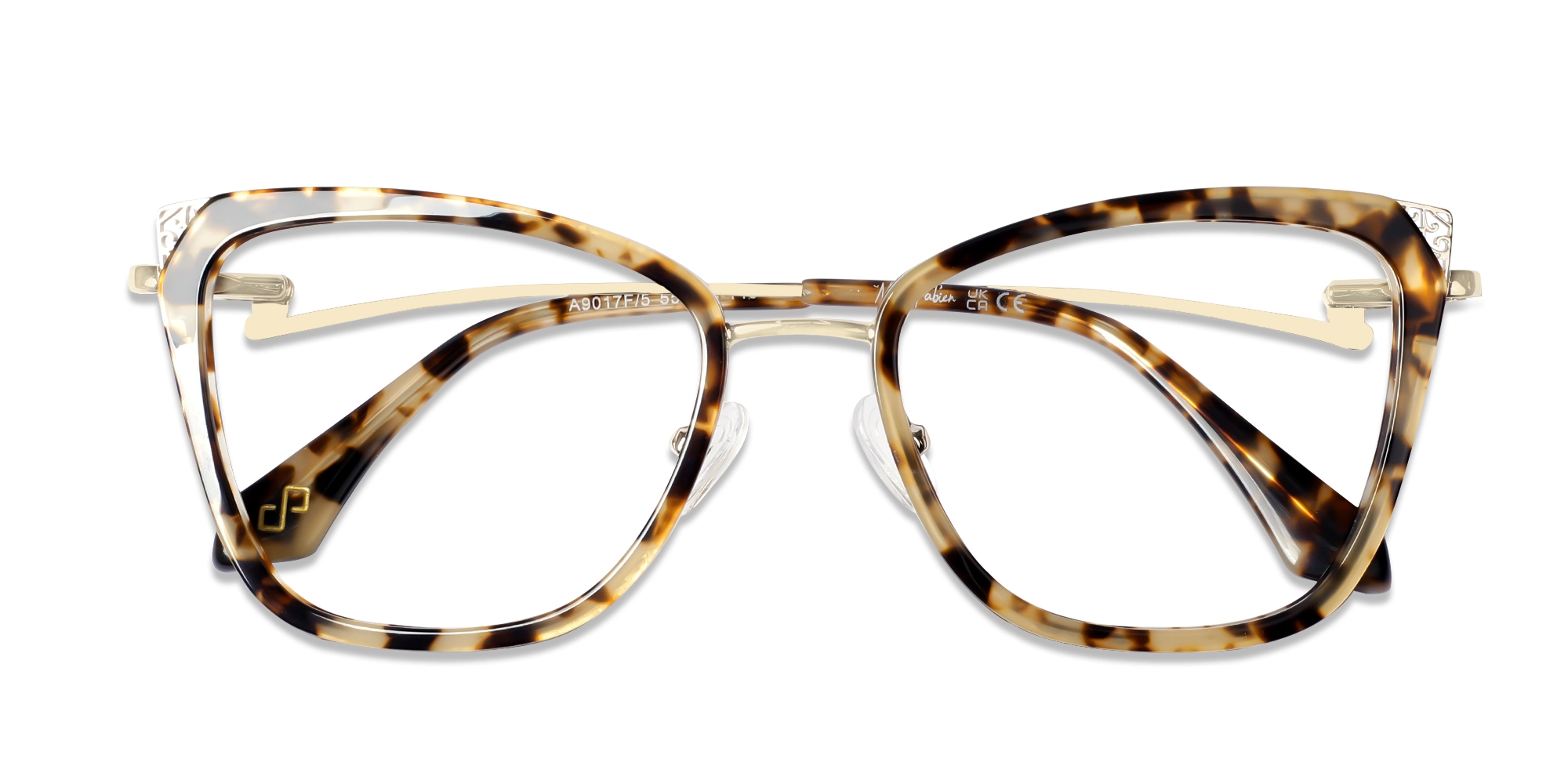 Beige Tortoise Cat-eye Glasses-6