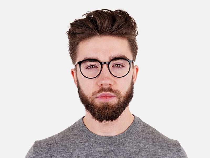 black round full rim glasses frames-11