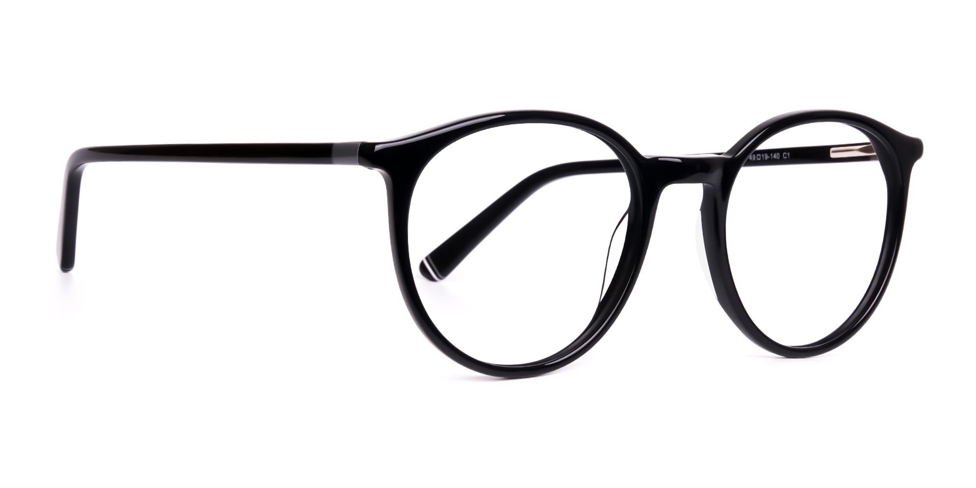 black round full rim glasses frames-2