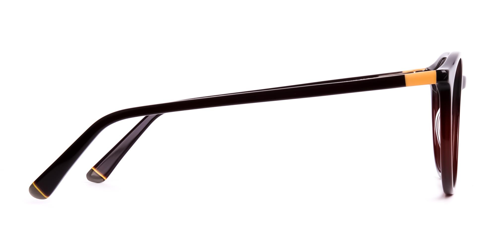 brown round full rim glasses frames-4