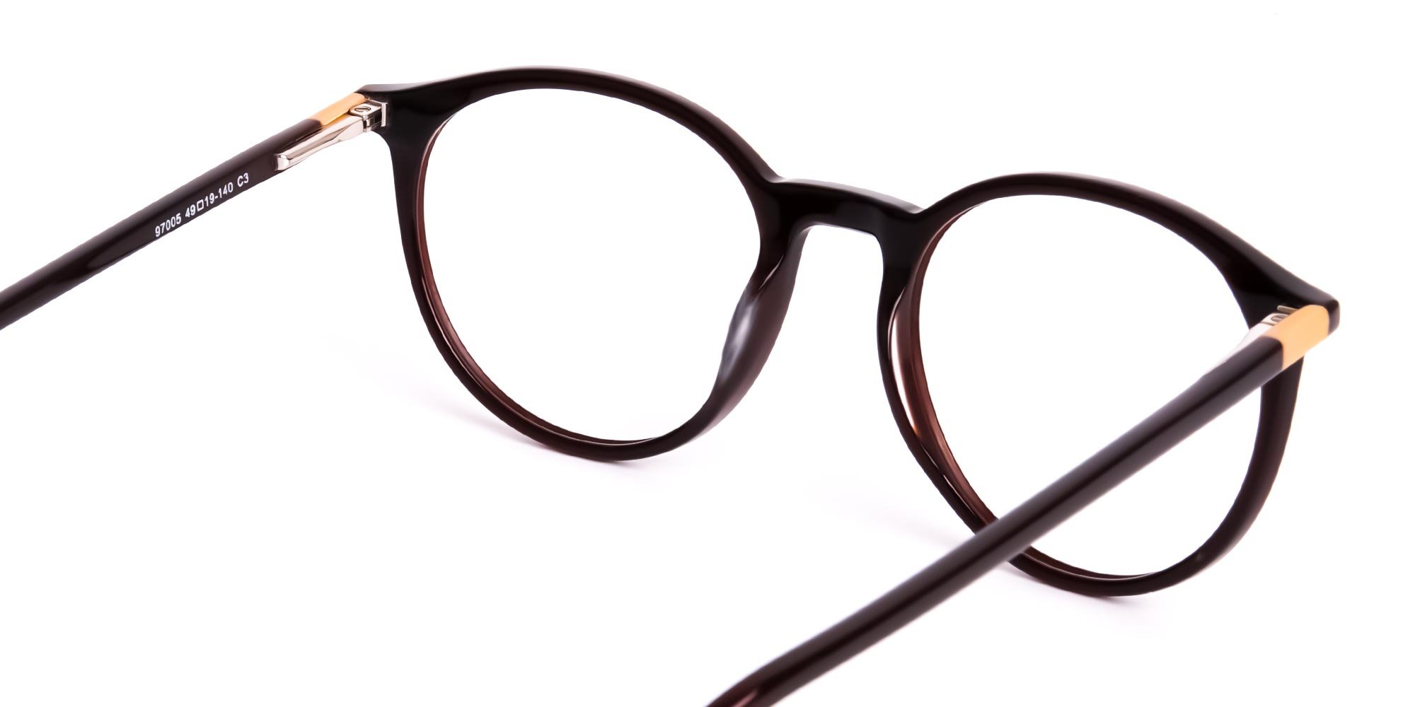 brown round full rim glasses frames-5