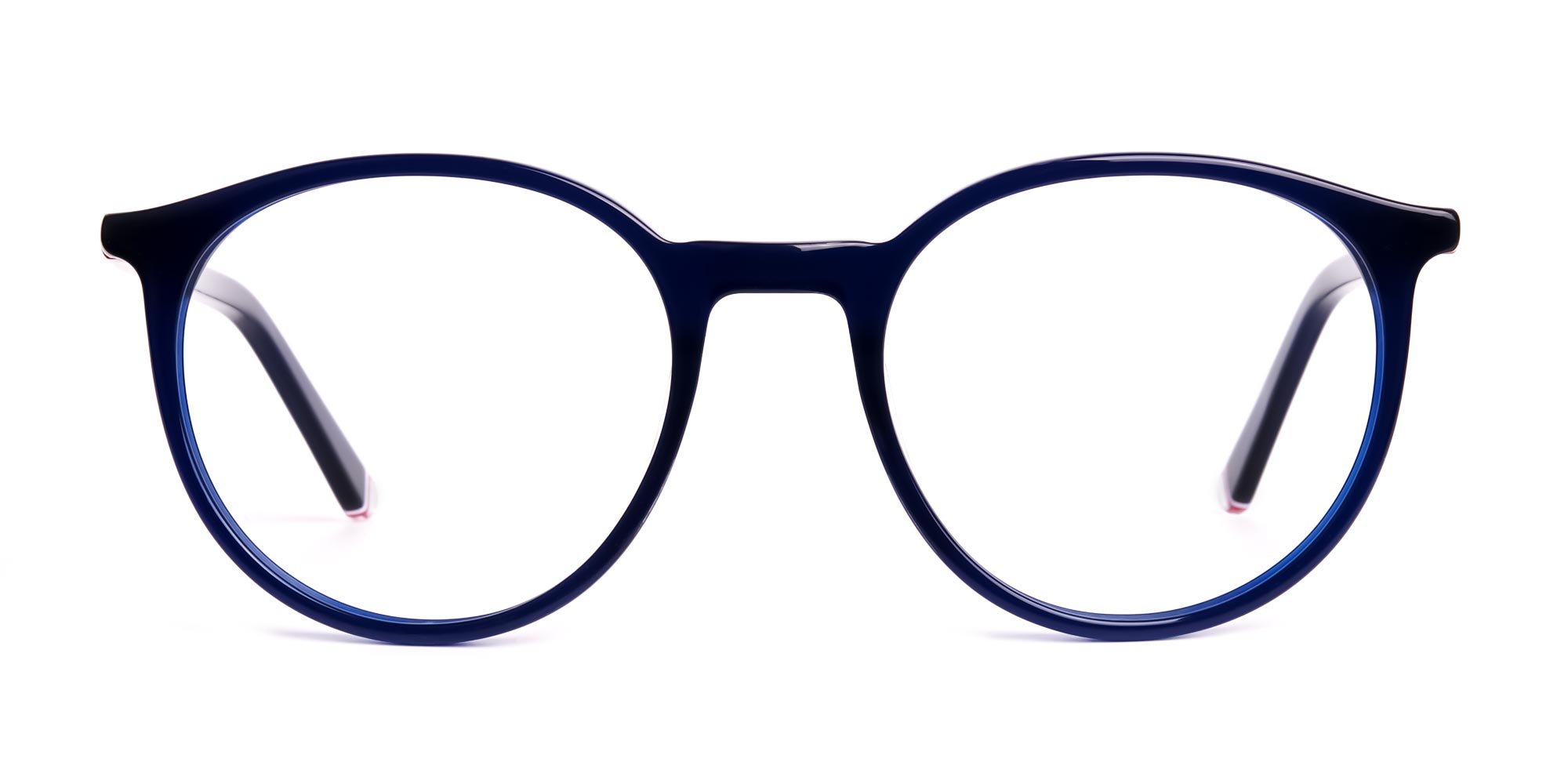 dark blue round full rim glasses frames-1