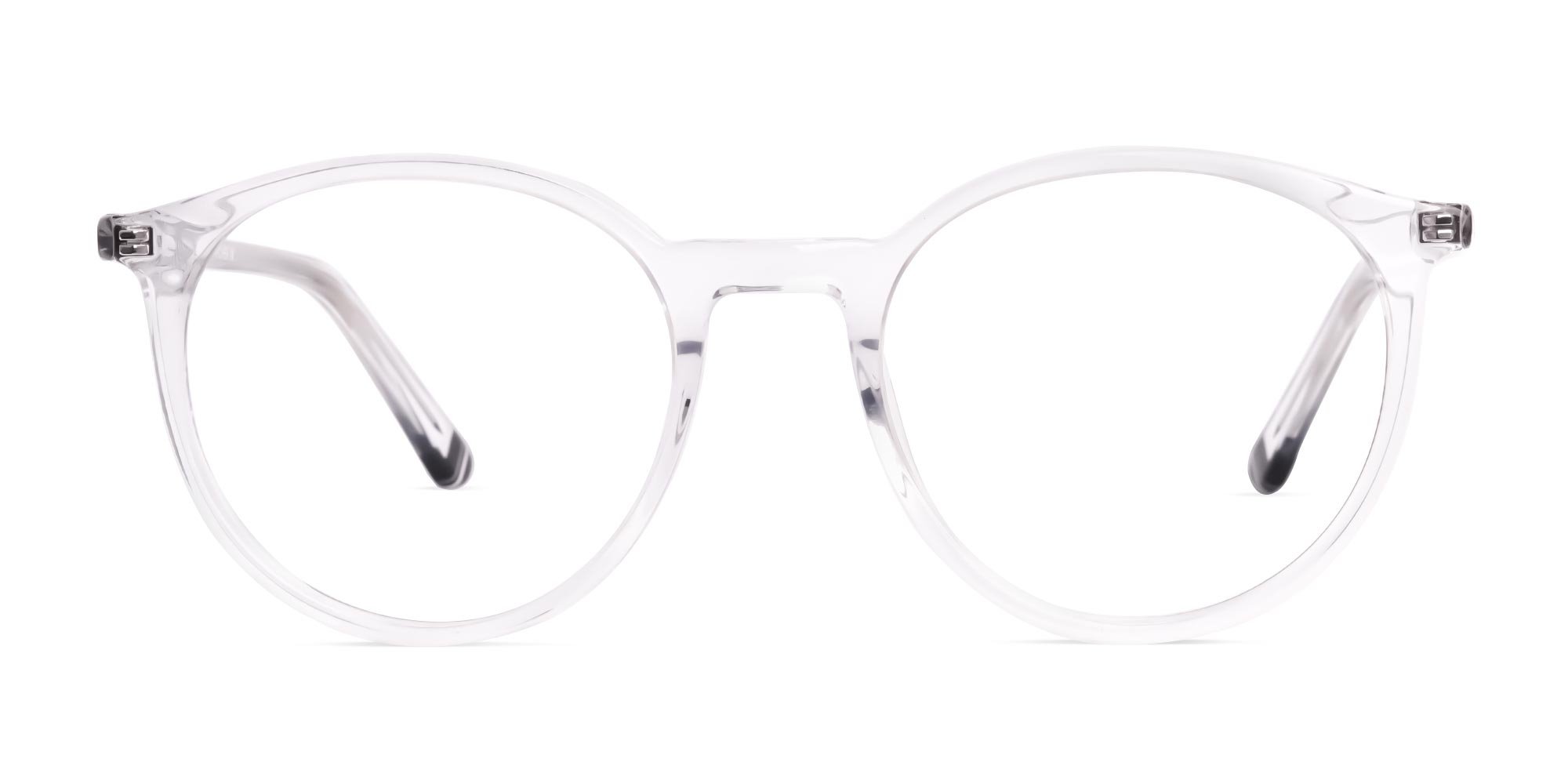 transparent round full rim glasses frames-1