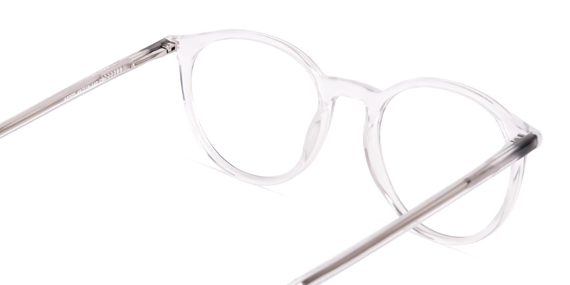 transparent round full rim glasses frames-5