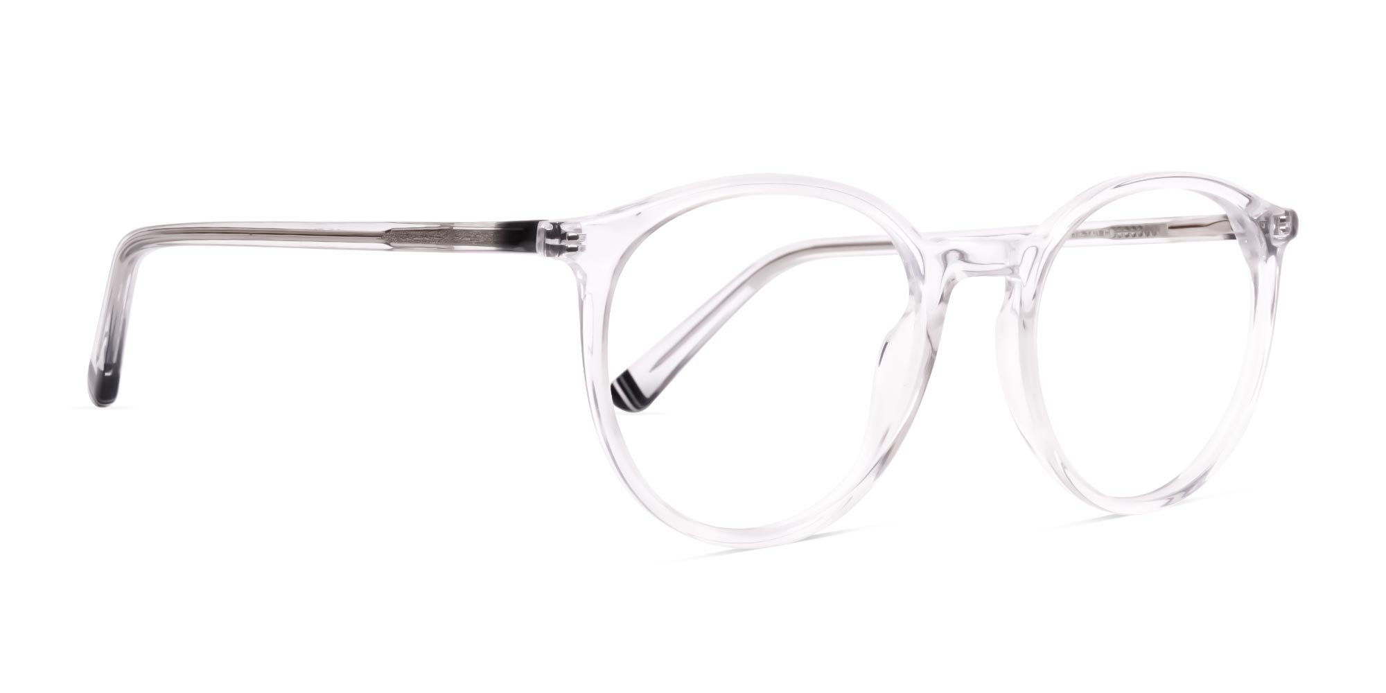 transparent round full rim glasses frames-2