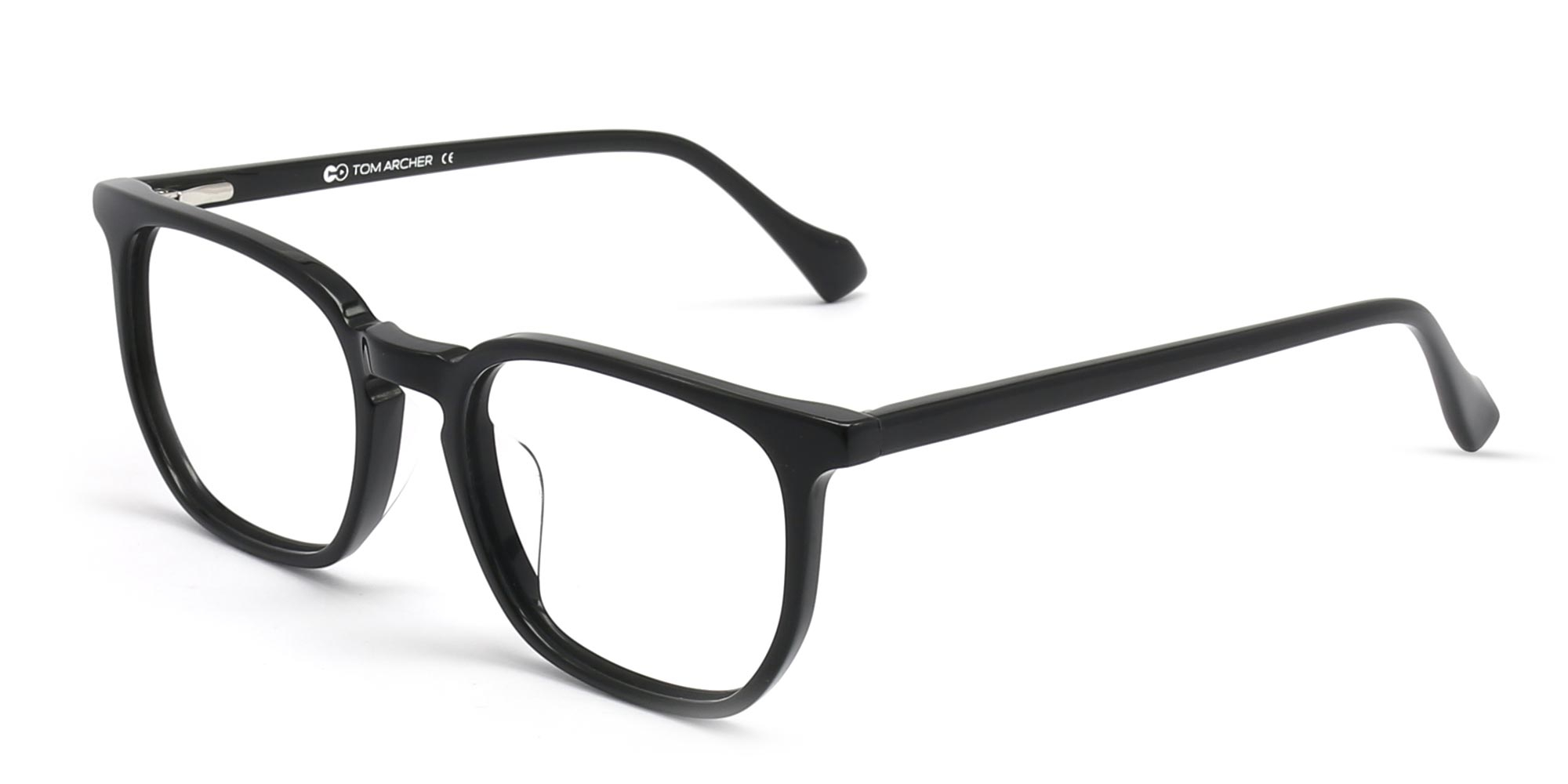 black frame square glasses-3