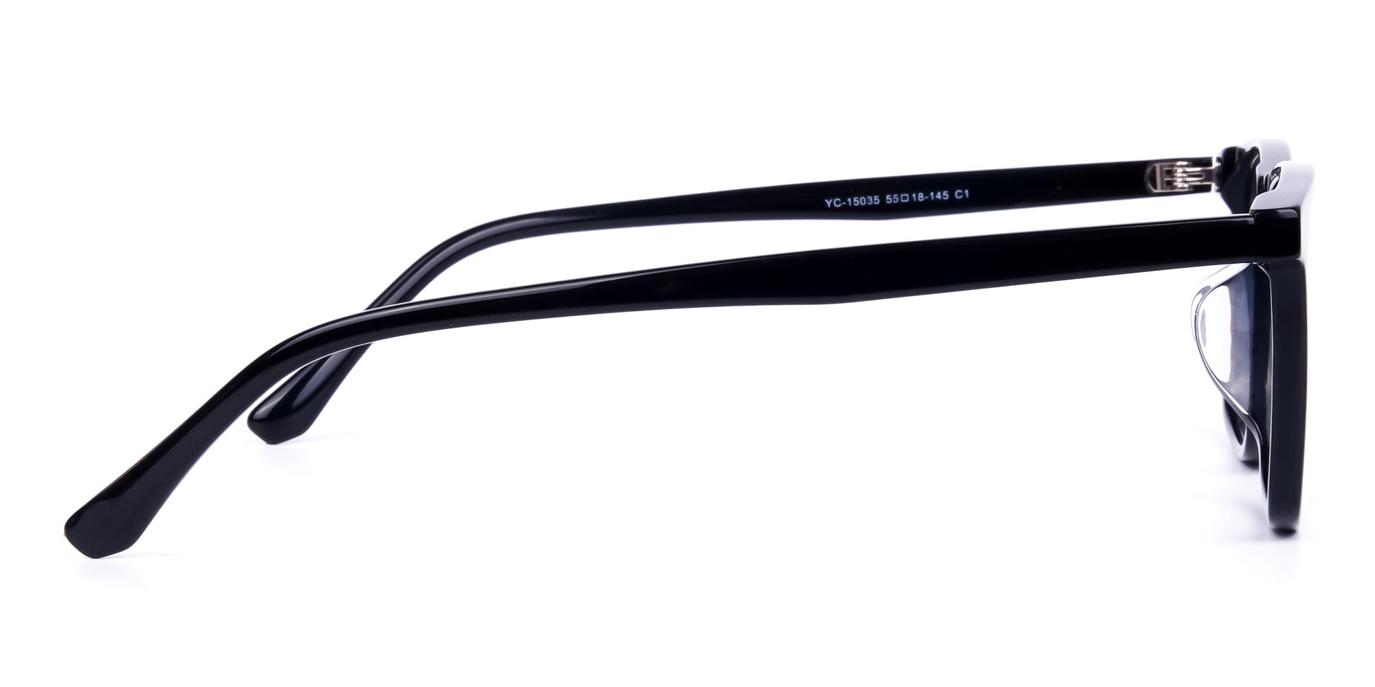 Classic Black Rectangular Glasses-4