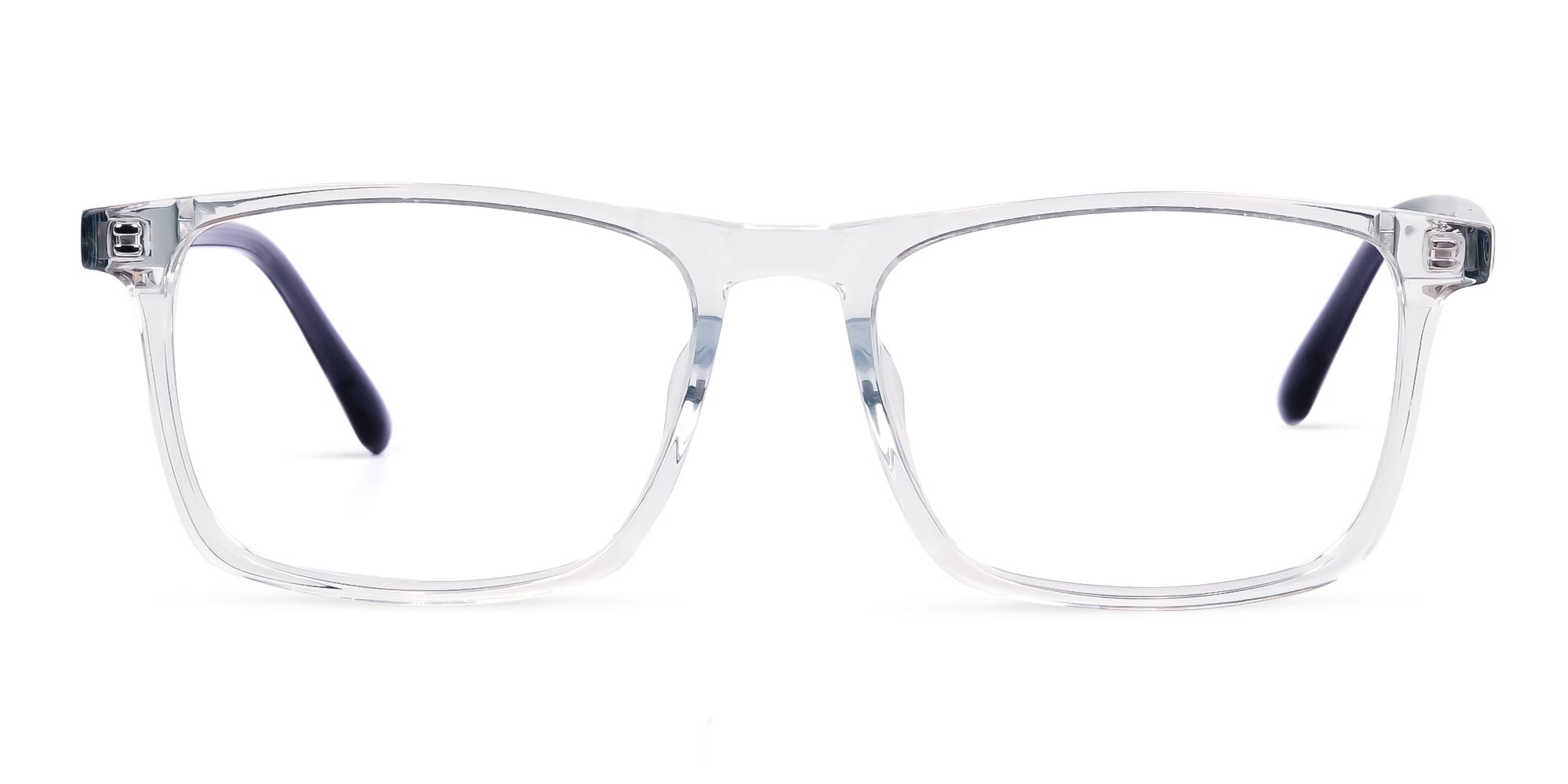 A15035F/3 - Full Rim Crystal Clear Rectangle Glasses Frames
