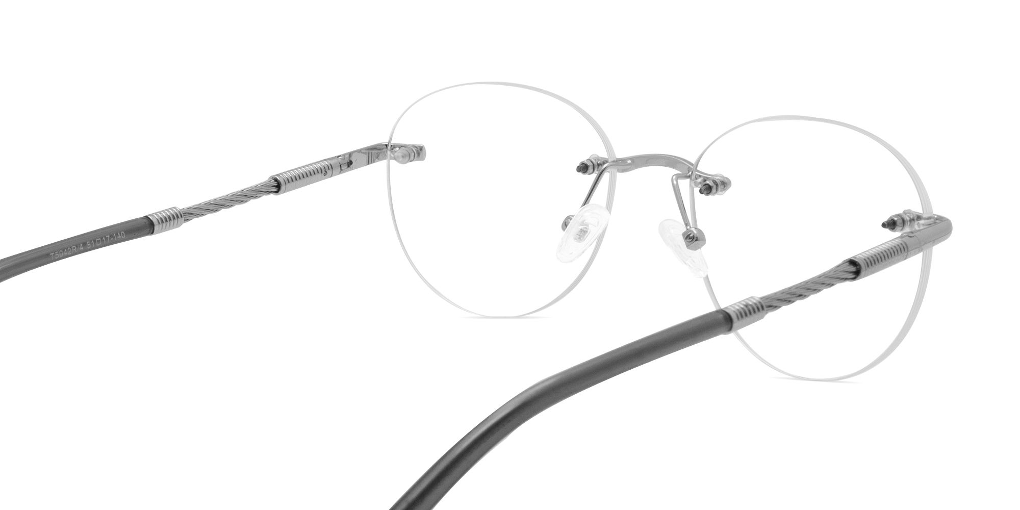 Rimless Circle Glasses-5