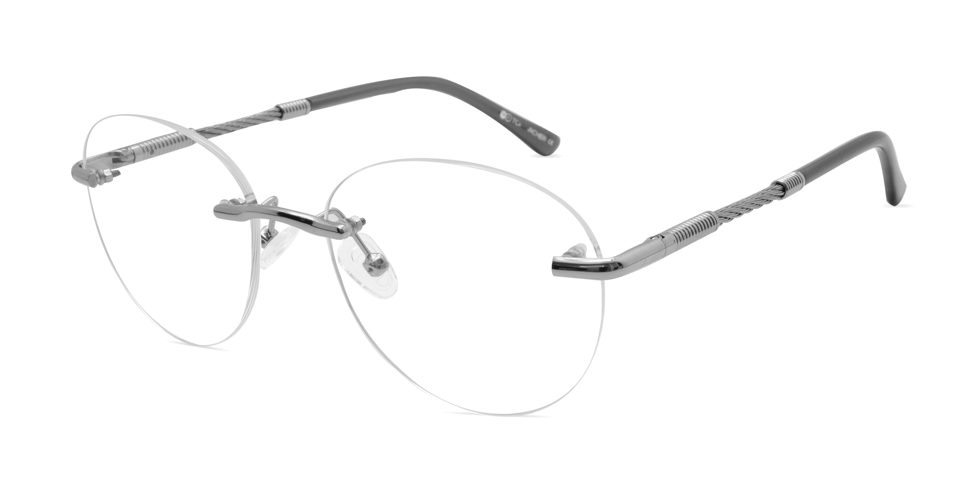 Rimless Circle Glasses-3