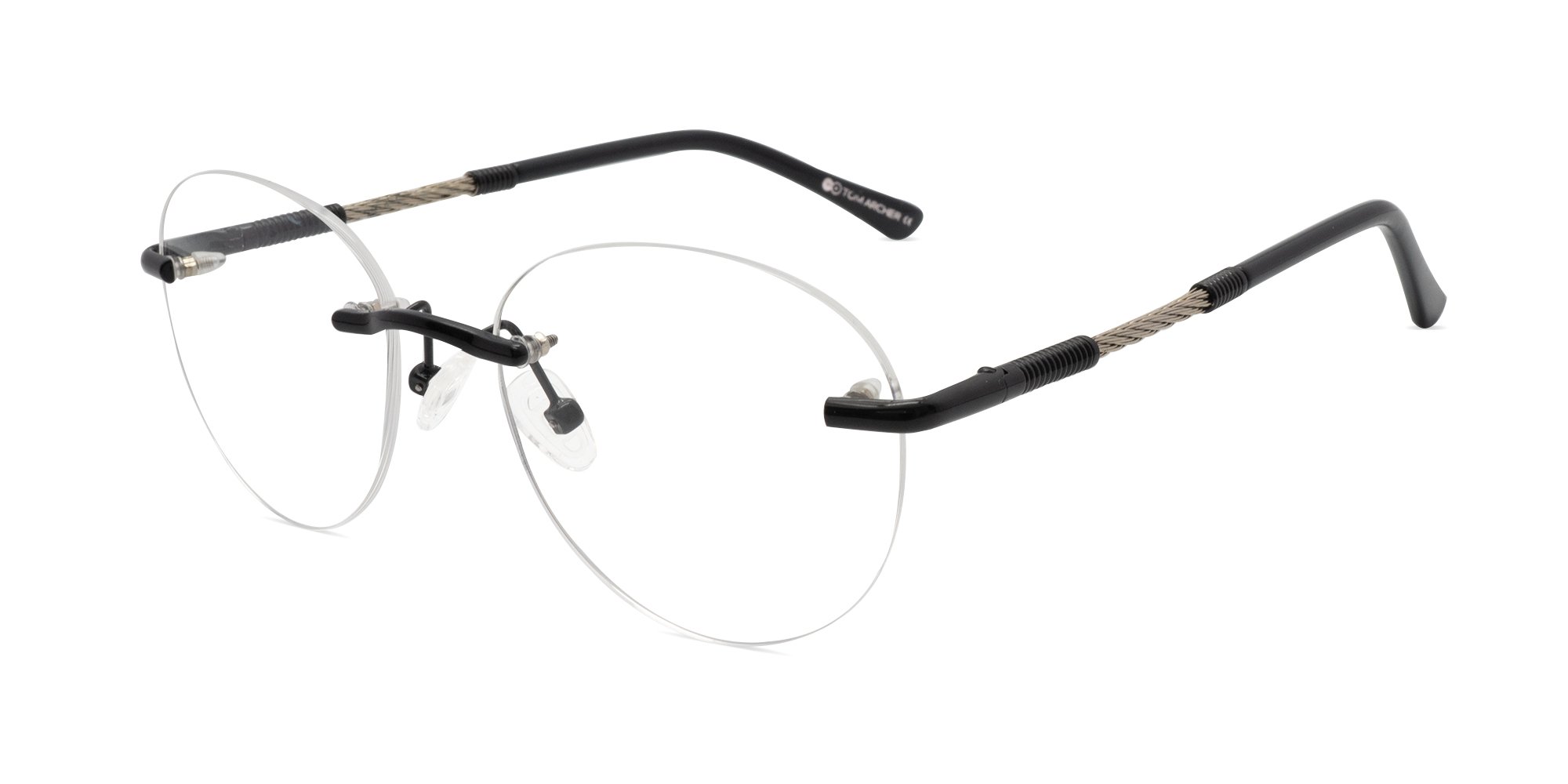 Black Rimless Glasses-3